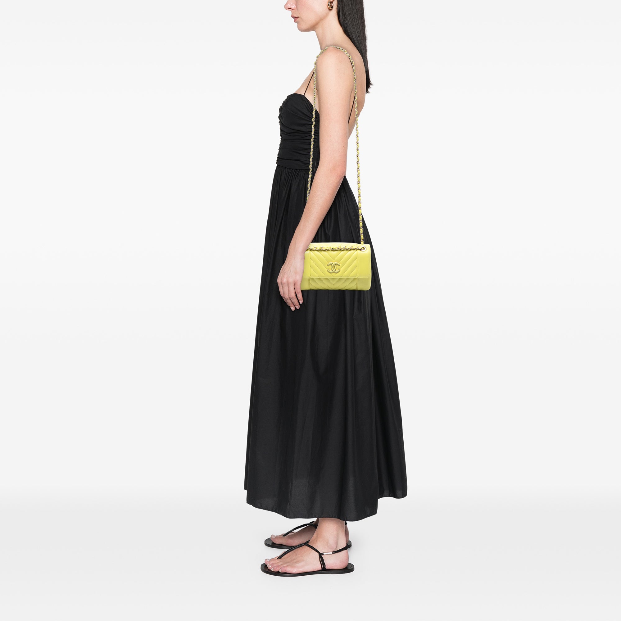 Chanel Small Quilted Calfskin Daily Chevron Flap - image 6