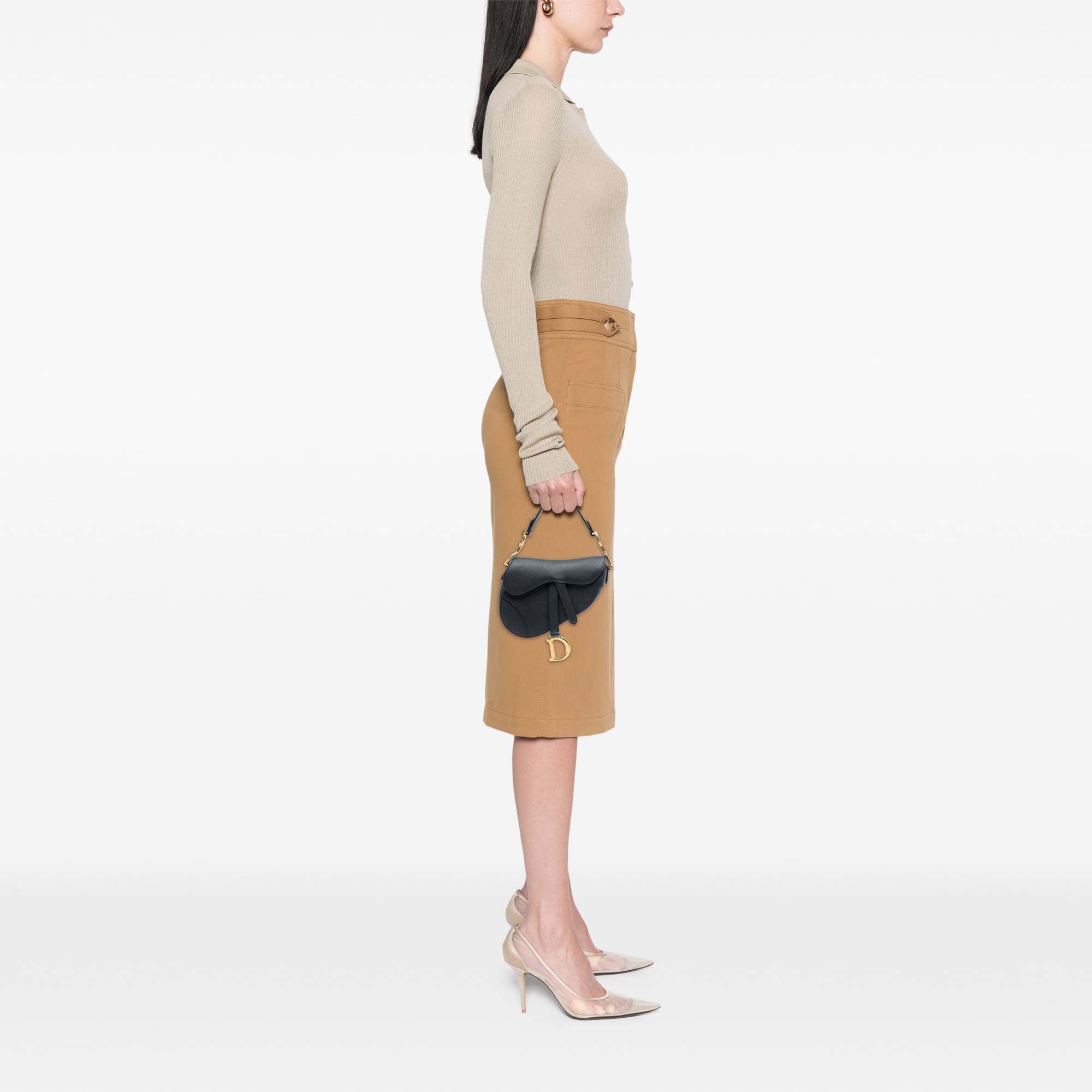 Dior Micro Goatskin Saddle Bag - image 7