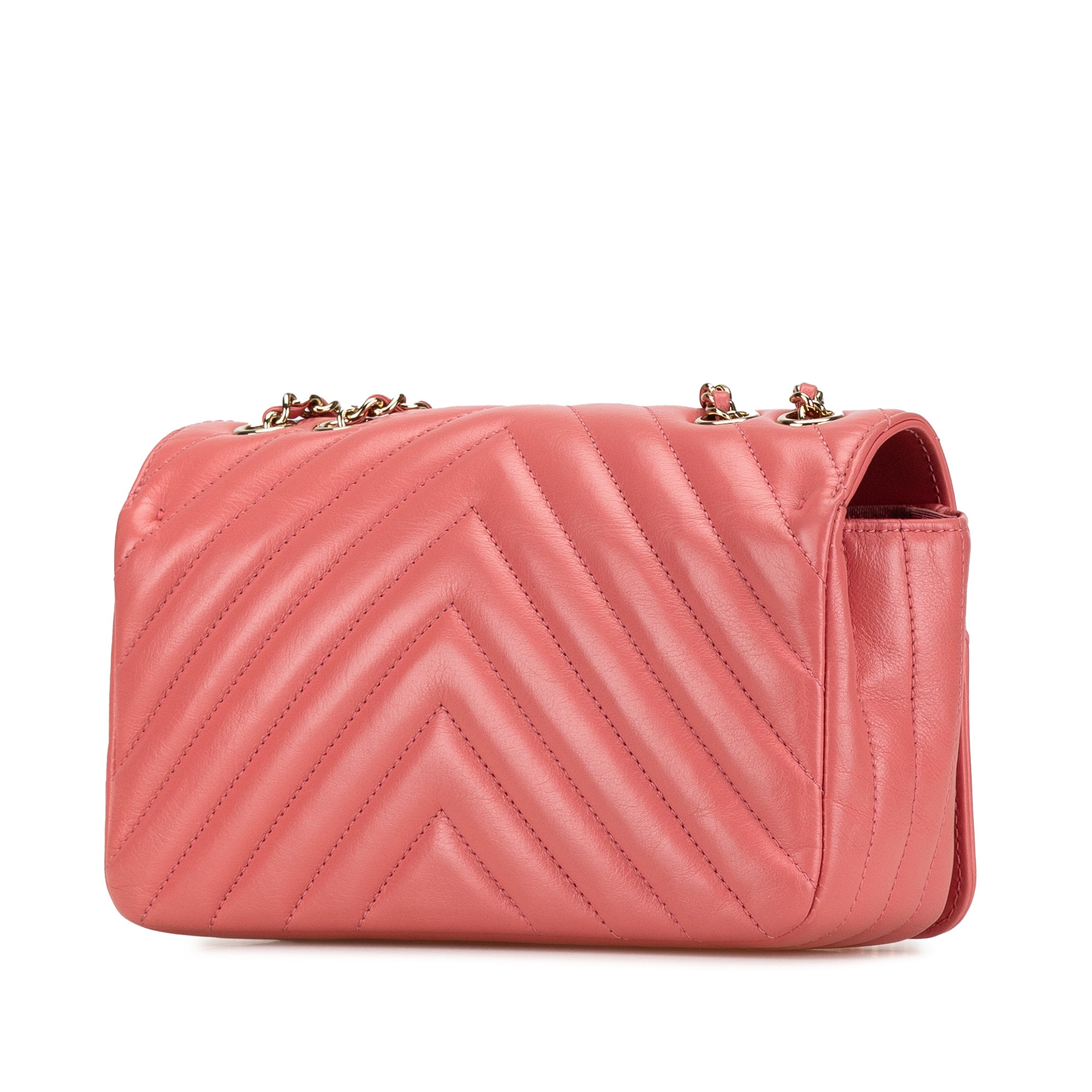 Chanel Mini Chevron Calfskin Statement Flap - image 2