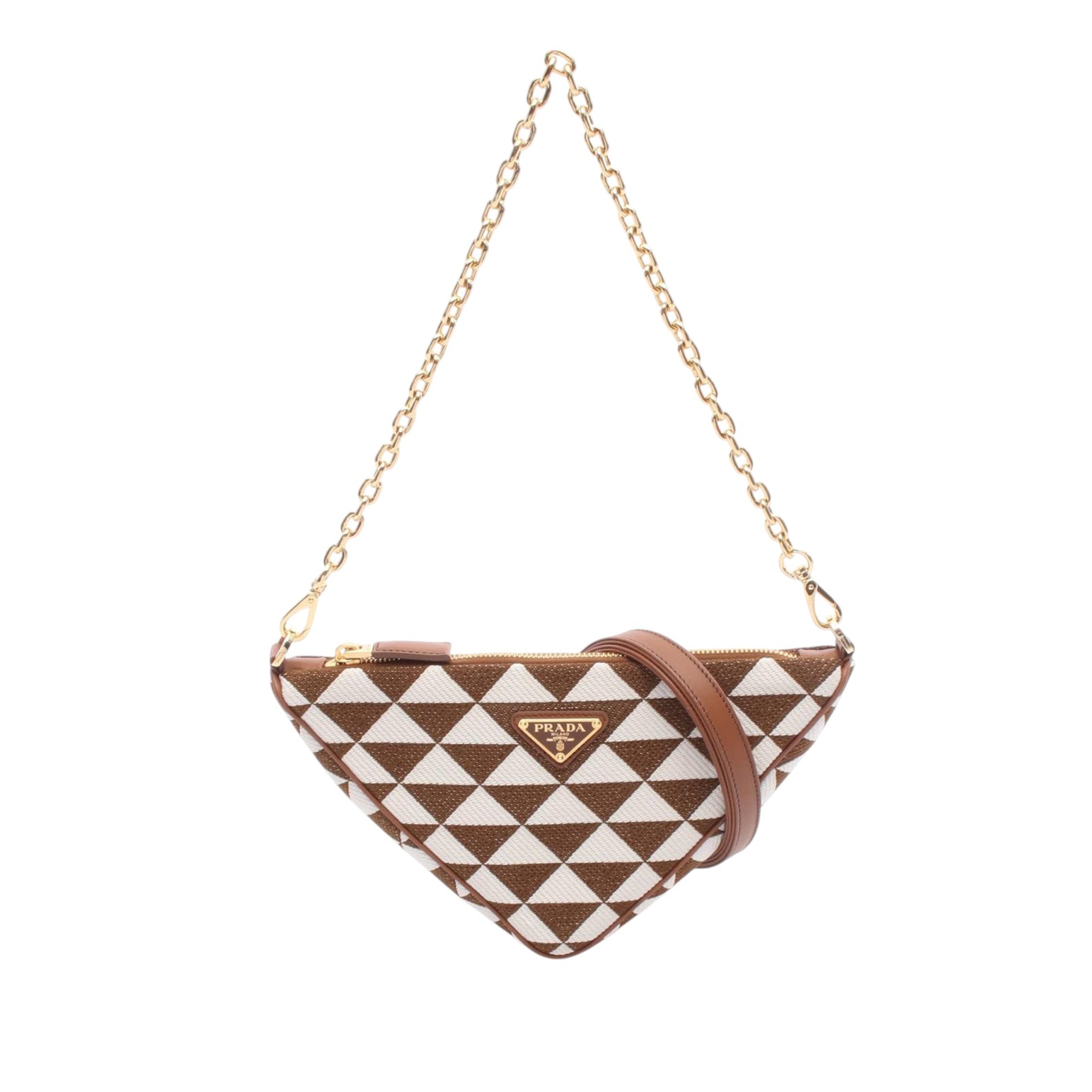 Prada Mini Triangolo Jacquard Triangle Symbole - image 1
