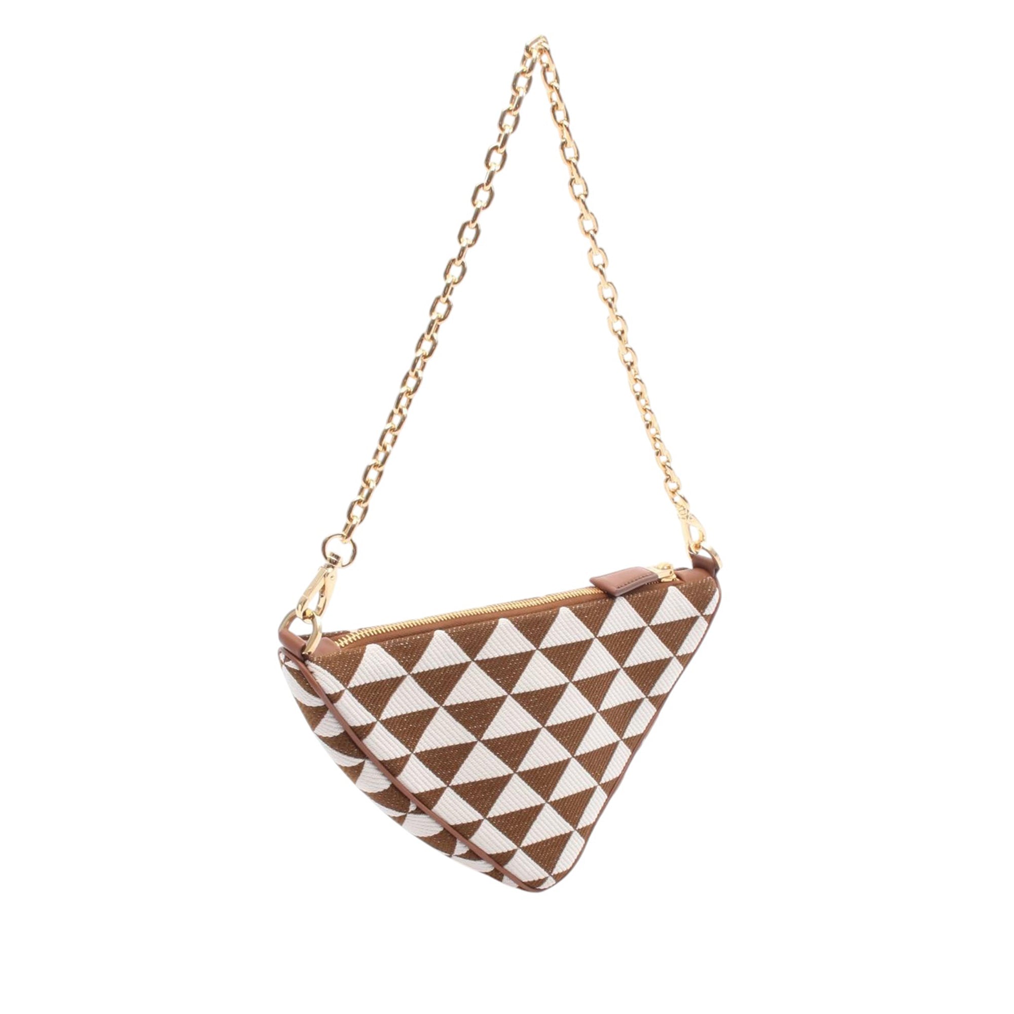 Prada Mini Triangolo Jacquard Triangle Symbole - image 2