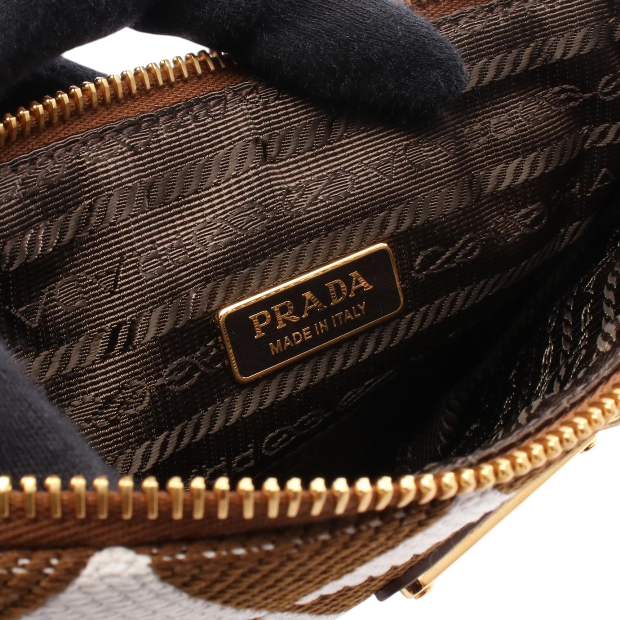 Prada Mini Triangolo Jacquard Triangle Symbole - image 6