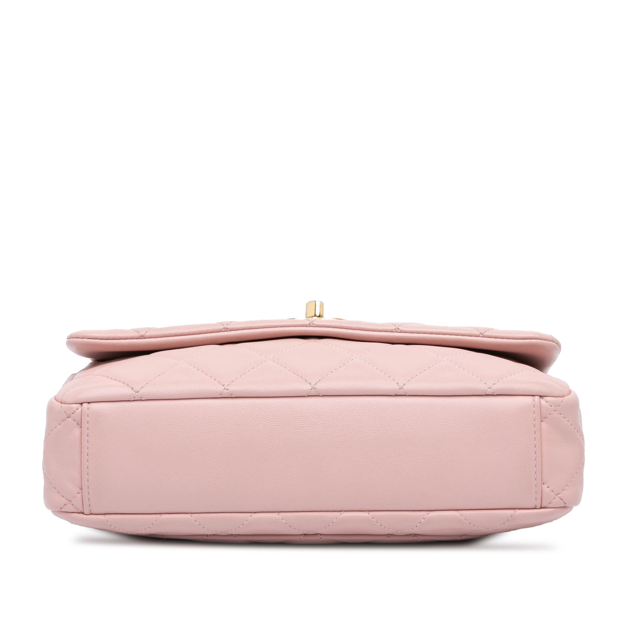 Chanel CC Quilted Lambskin Embellished Chain Flap - image 3