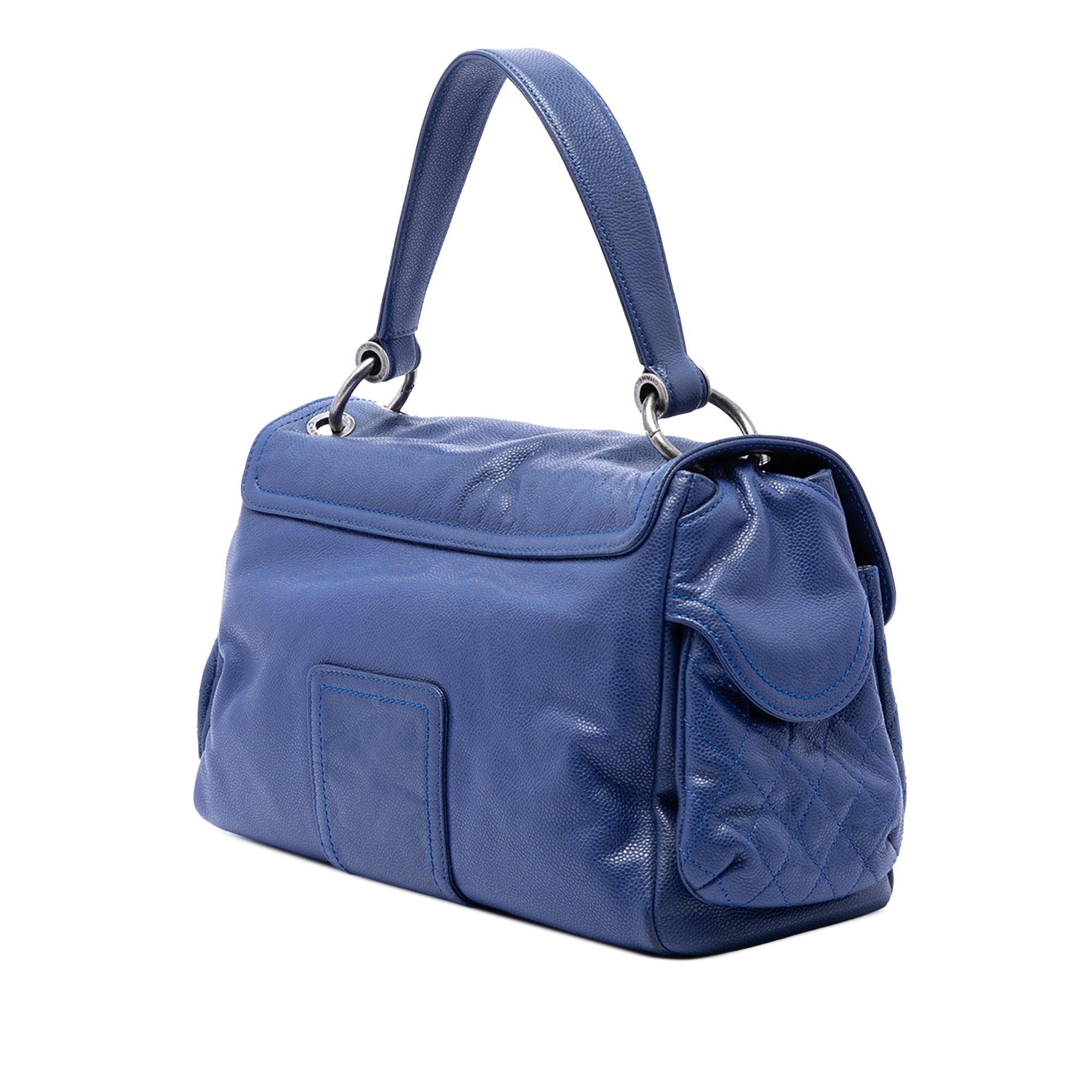 Chanel Glazed Caviar Coco Rider Multi Pocket Rider Flap - image 2