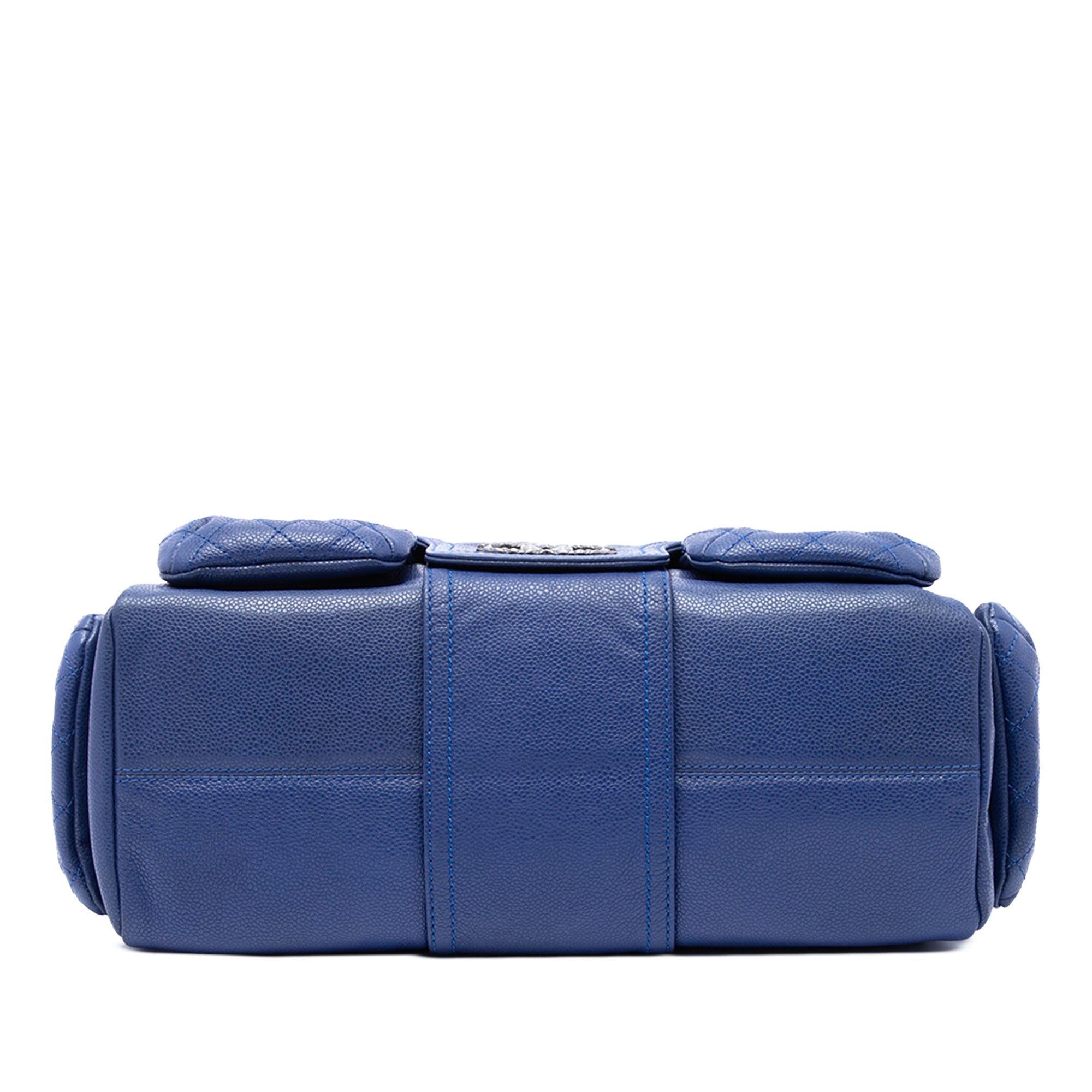 Chanel Glazed Caviar Coco Rider Multi Pocket Rider Flap - image 3