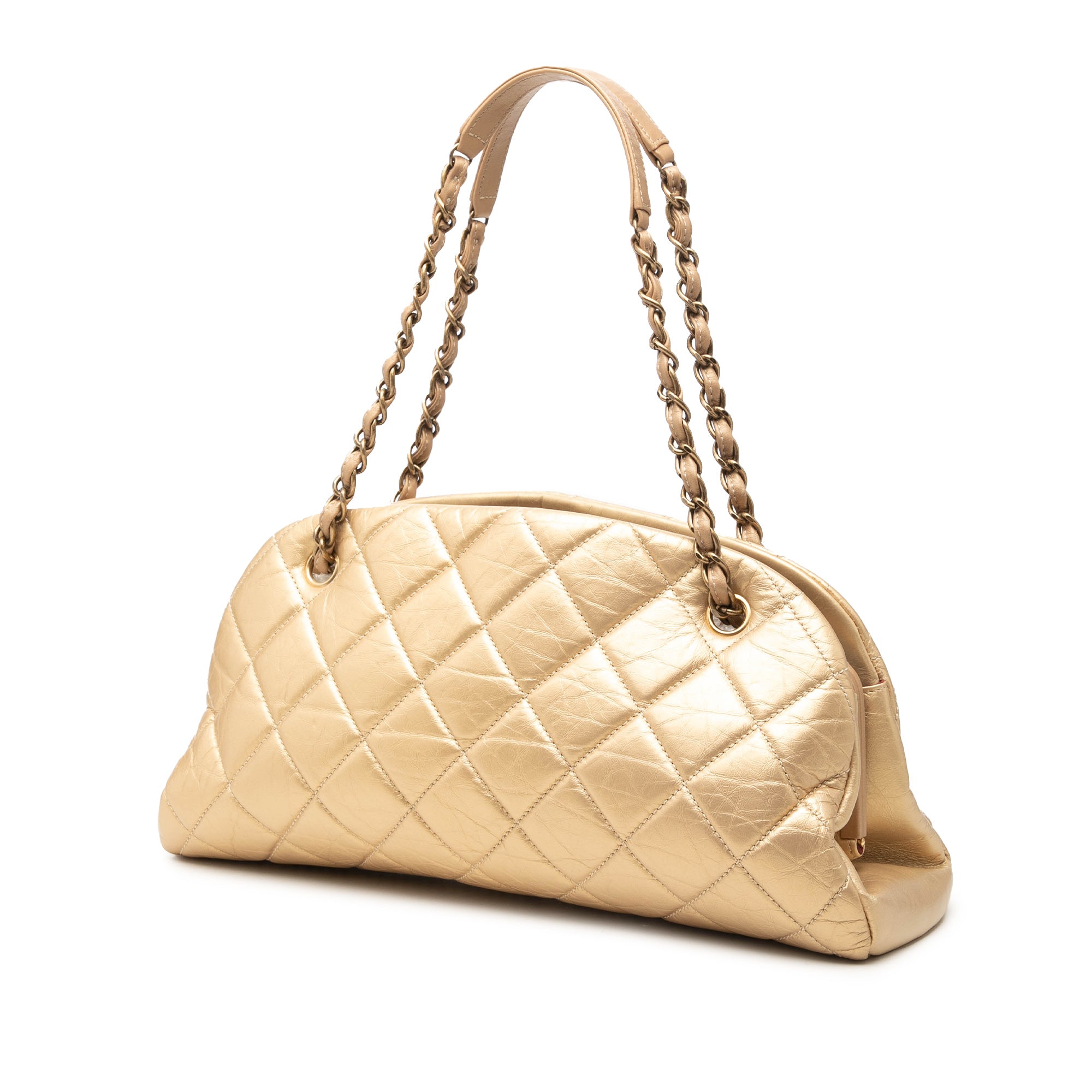 Chanel Medium Aged Calfskin Just Mademoiselle Bowling Bag - image 2