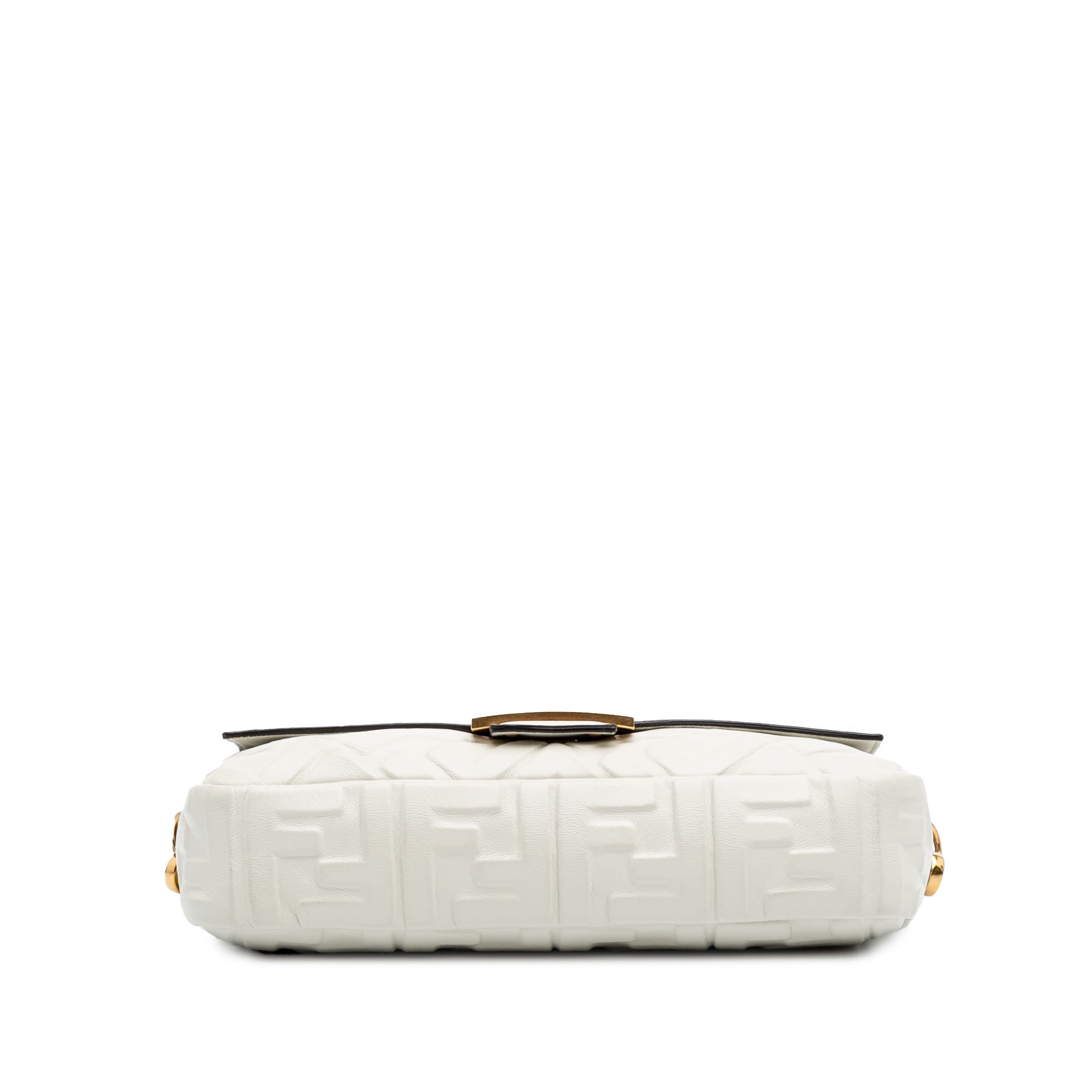 Fendi Zucca Embossed Leather Baguette Satchel - image 3