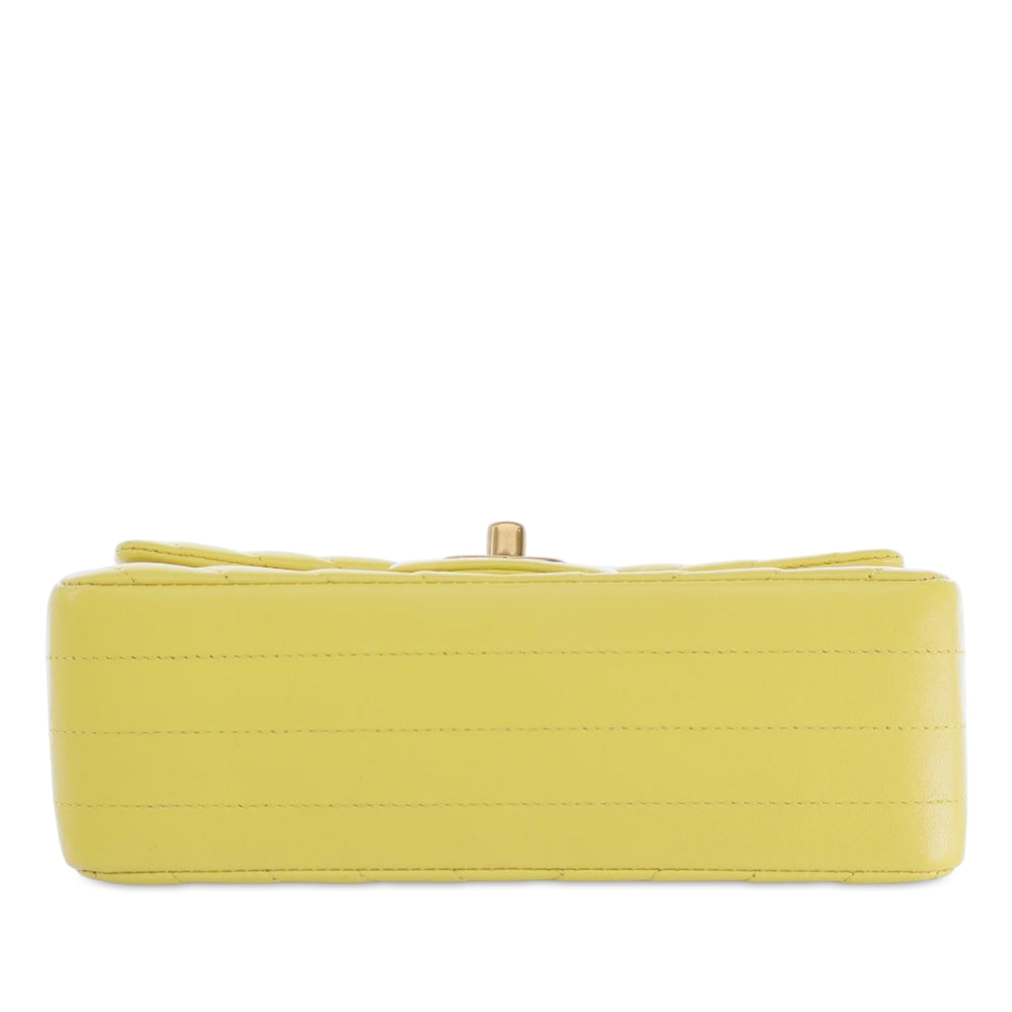 Chanel Mini Rectangular Classic Chevron Lambskin Single Flap - image 4