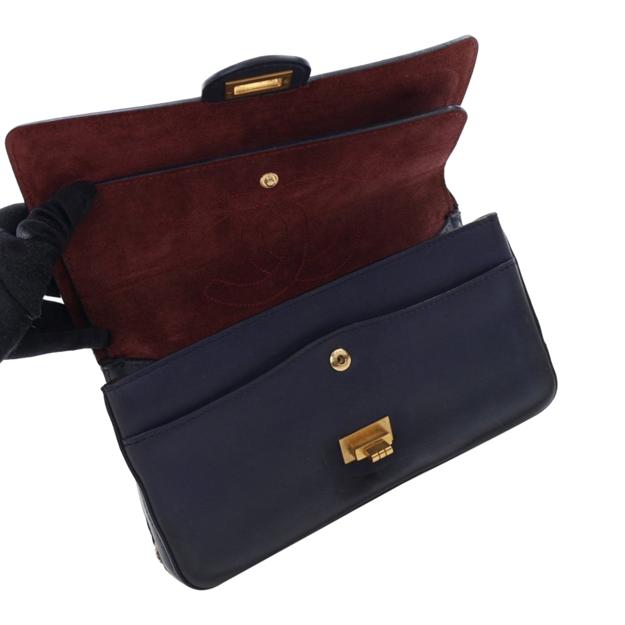 Chanel Reissue 2.55 Calfskin Medallion Nude Double Flap 226 - image 9