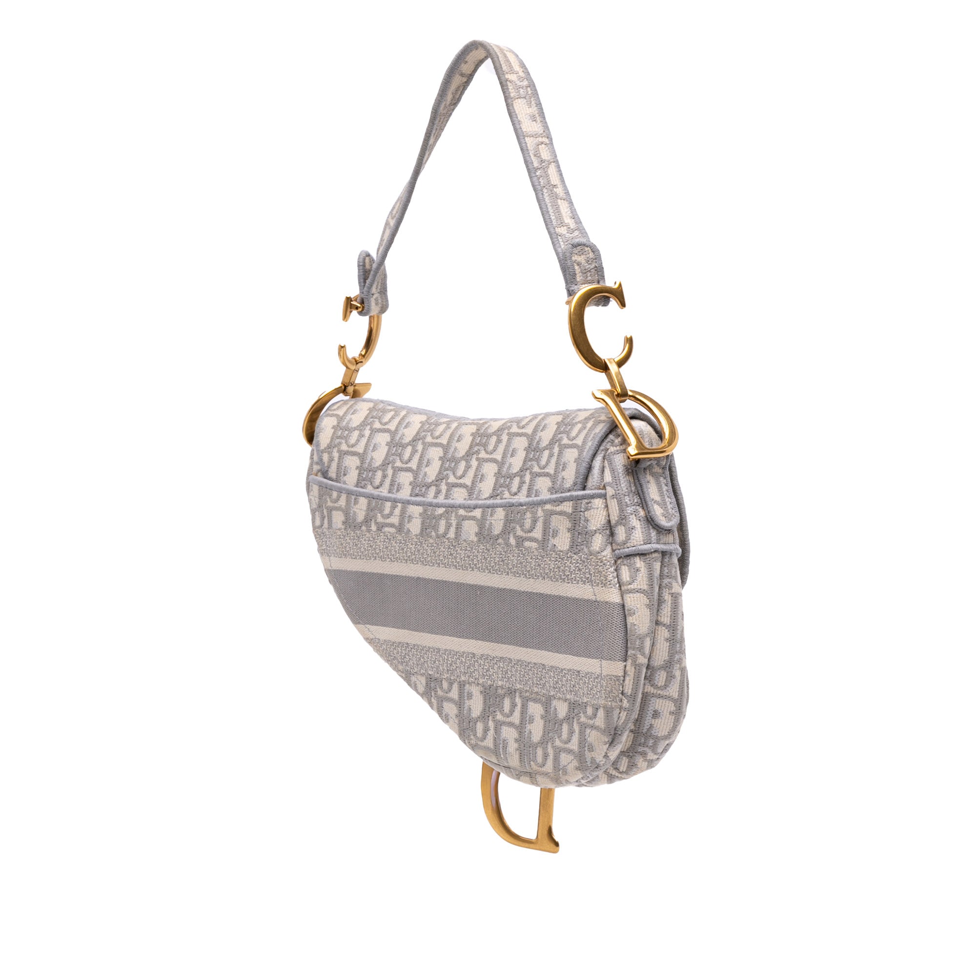 Dior Oblique Embroidered Canvas Saddle Bag - image 2