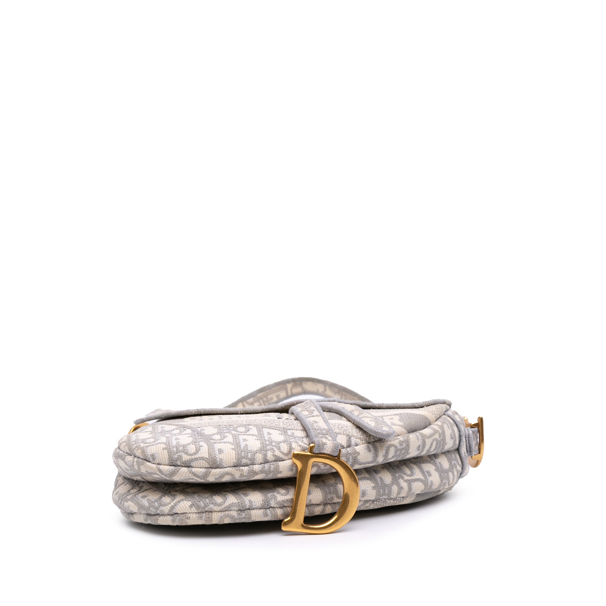 Dior Oblique Embroidered Canvas Saddle Bag - image 3