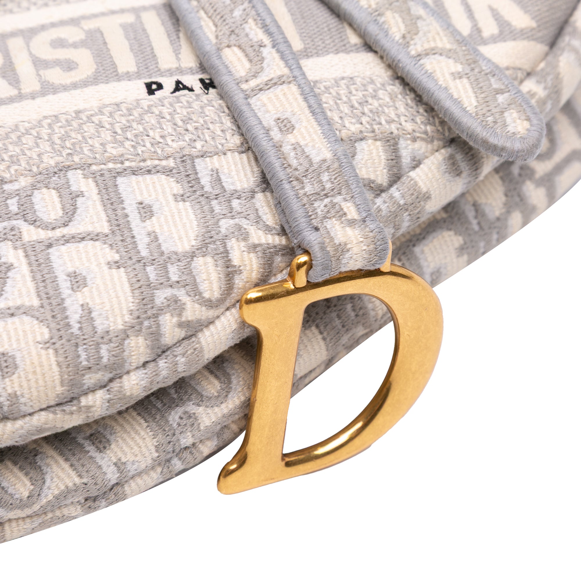 Dior Oblique Embroidered Canvas Saddle Bag - image 6