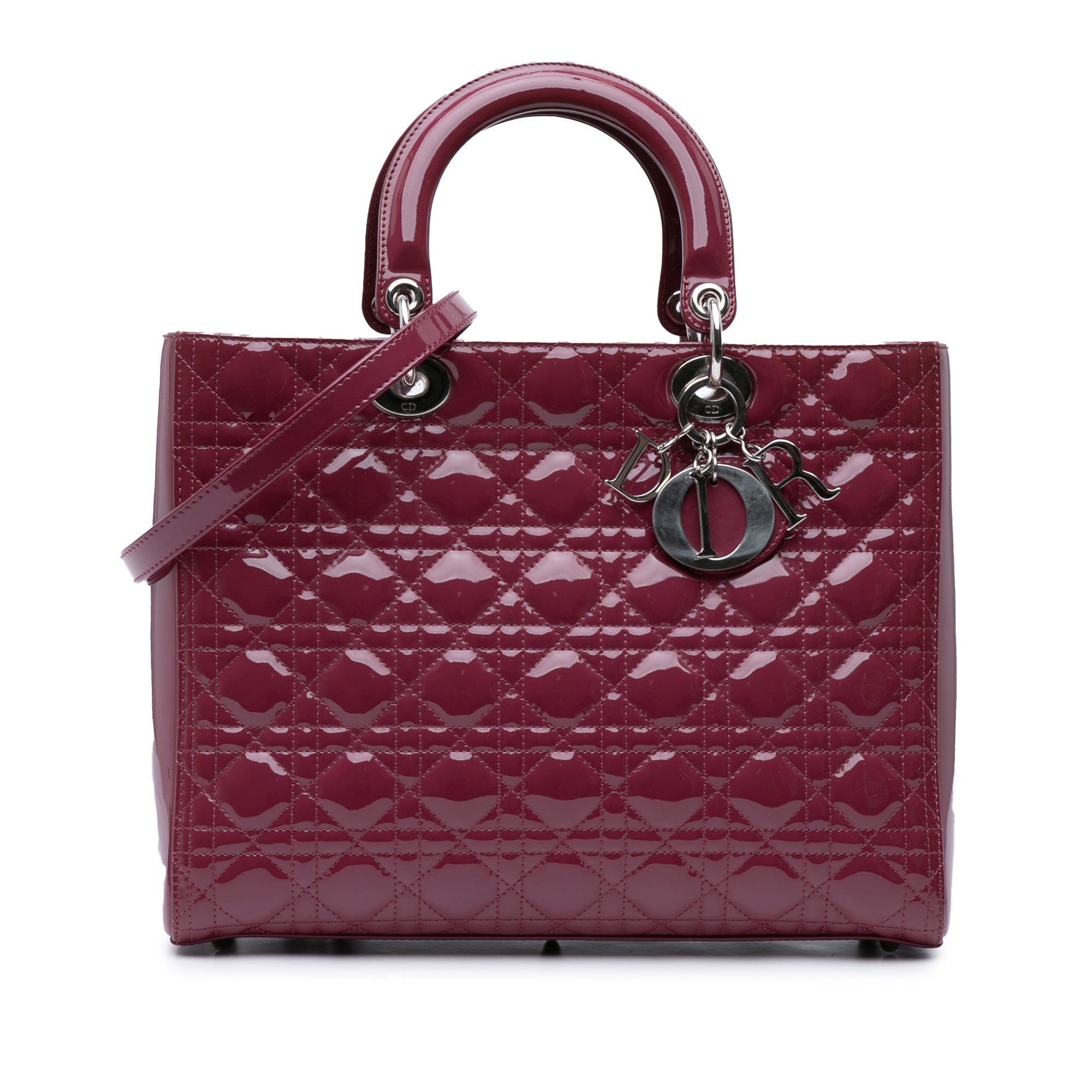 Dior Large Patent Cannage Lady Dior - image 1