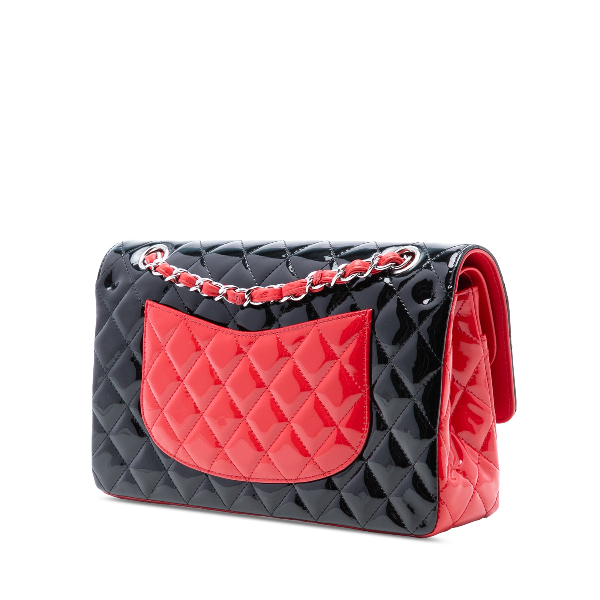 Chanel Medium Classic Bicolor Patent Double Flap - image 2