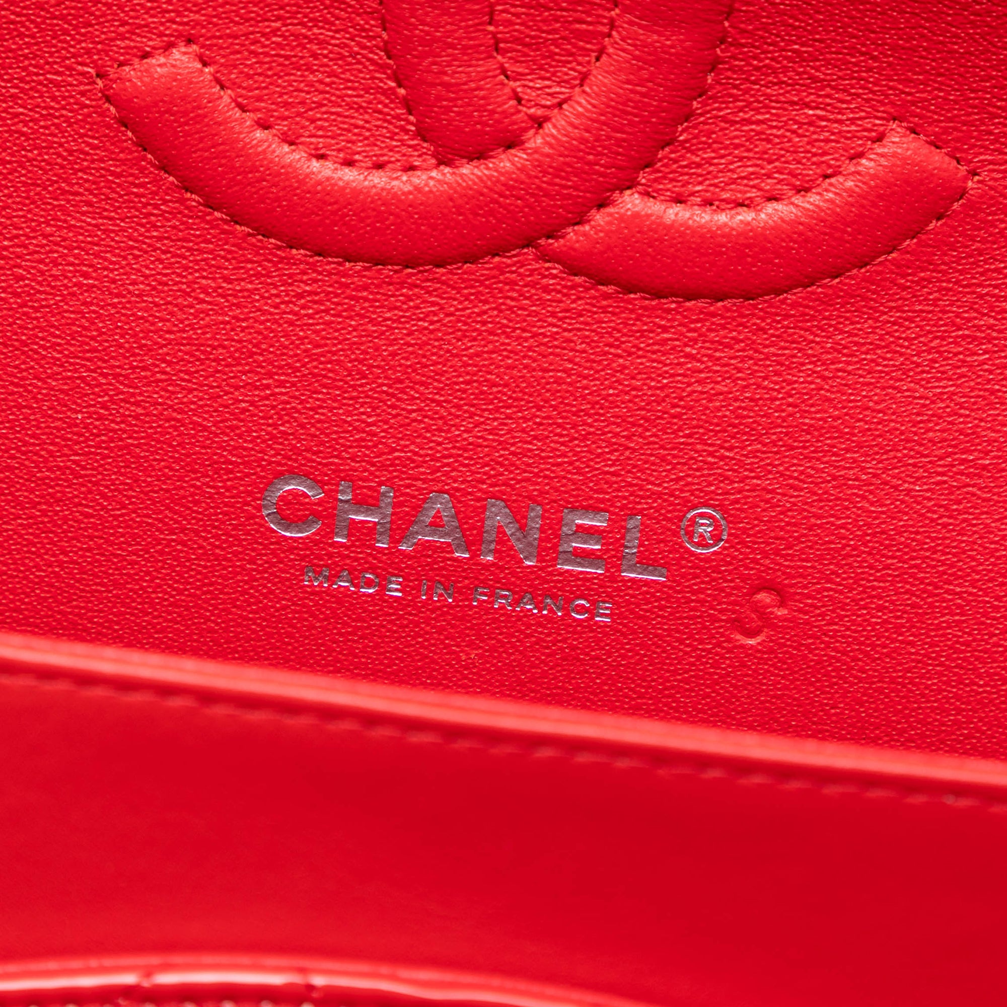 Chanel Medium Classic Bicolor Patent Double Flap - image 6