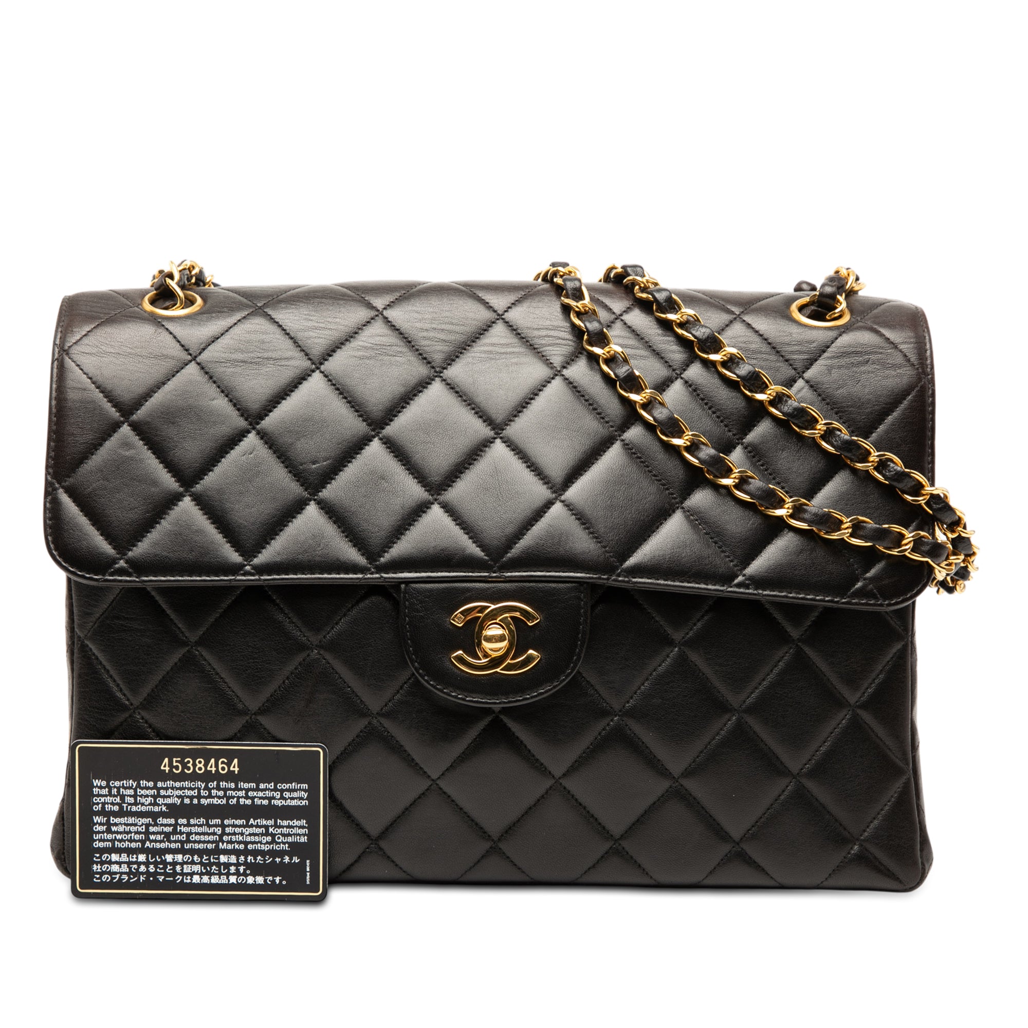 Chanel Jumbo Quilted Lambskin Double Sided Flap - image 8