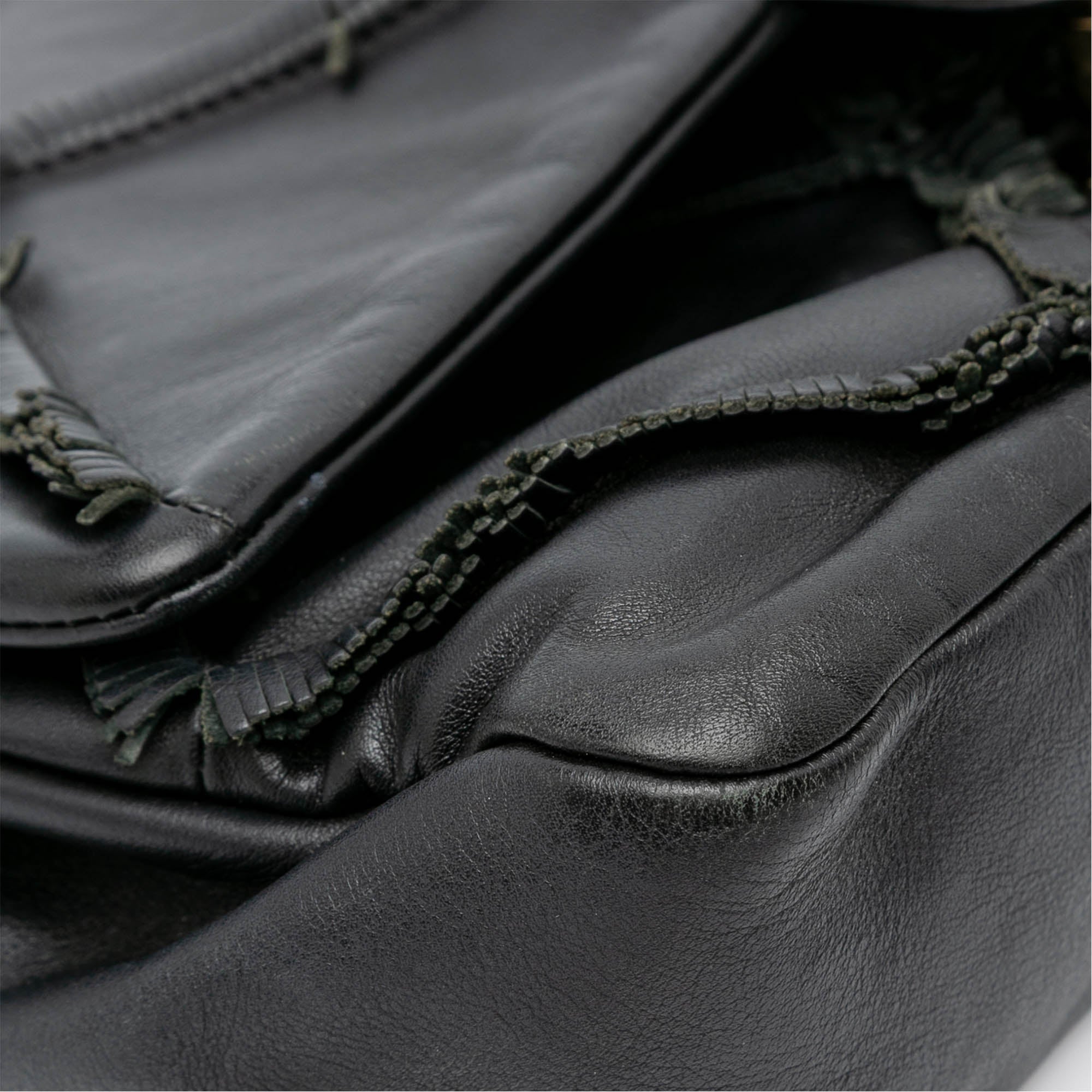 Chanel CC Lambskin Fringe Single Flap - image 8
