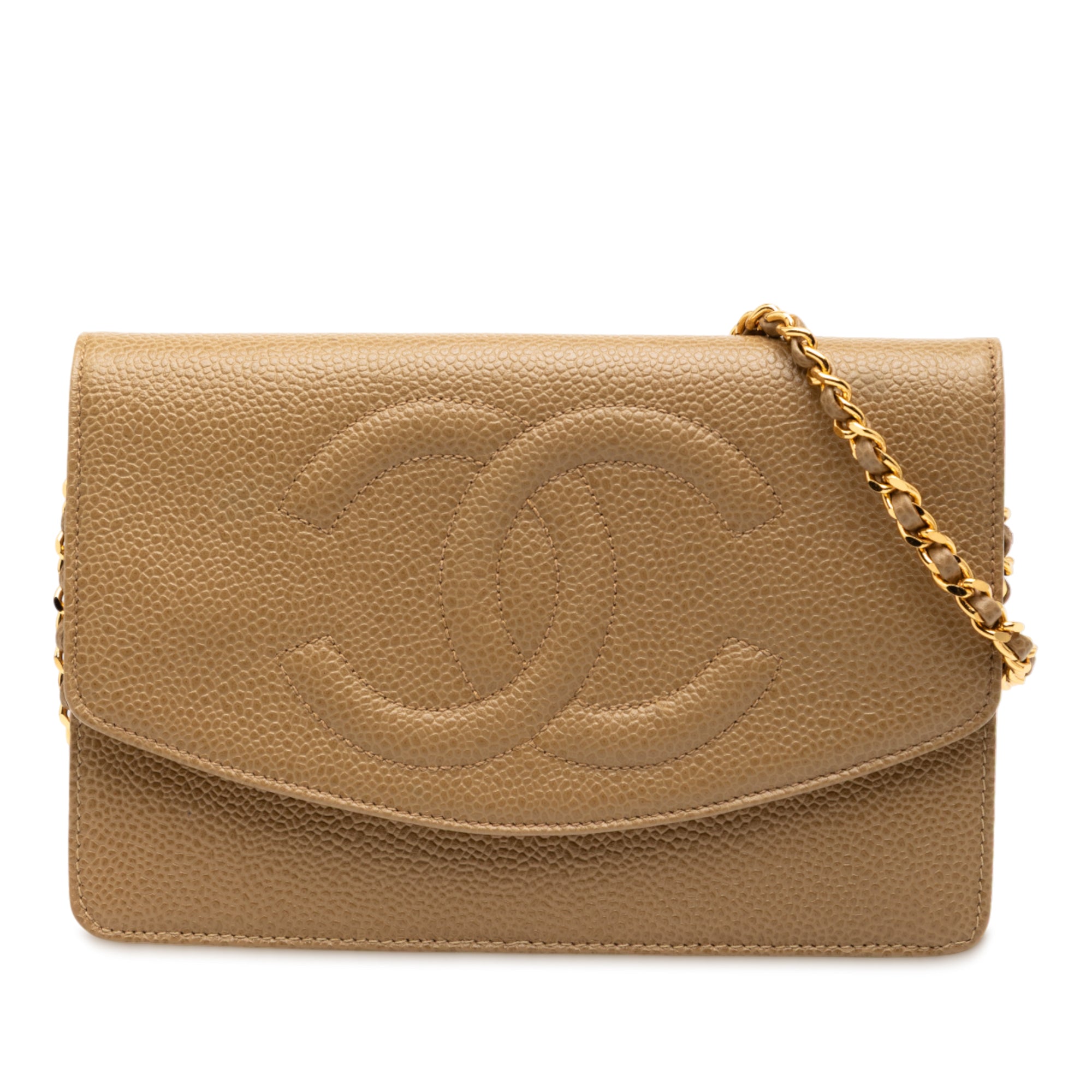 Chanel CC Caviar Wallet On Chain - image 1