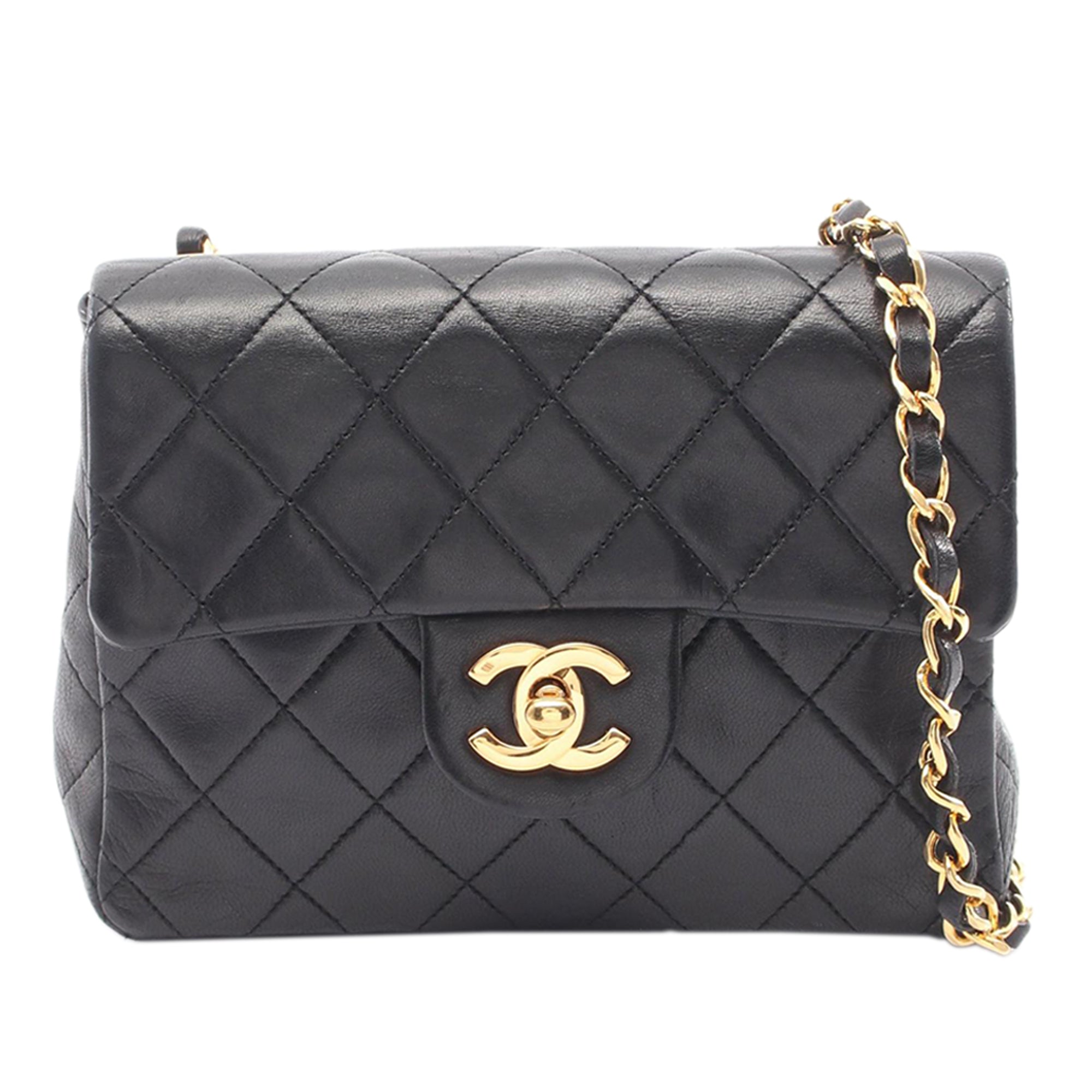 Chanel Mini Square Classic Lambskin Single Flap - image 1