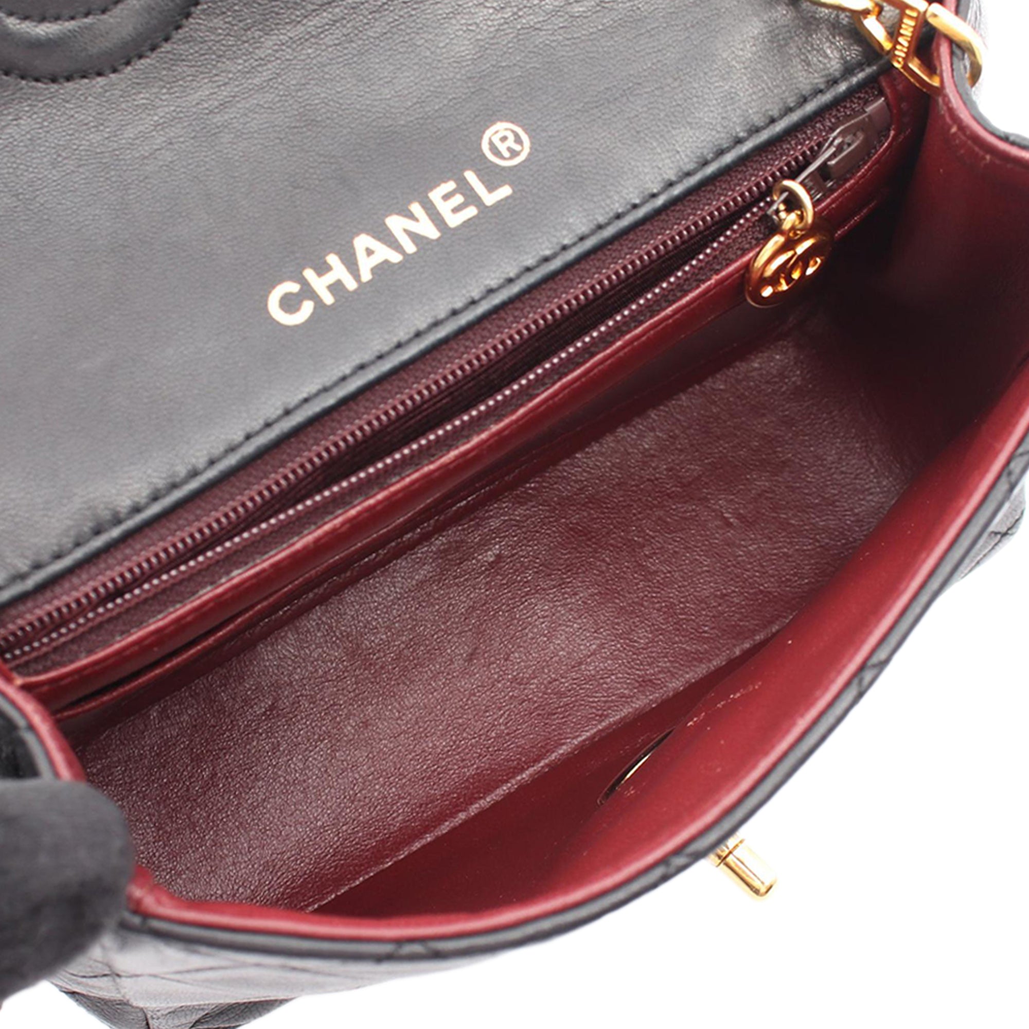 Chanel Mini Square Classic Lambskin Single Flap - image 3
