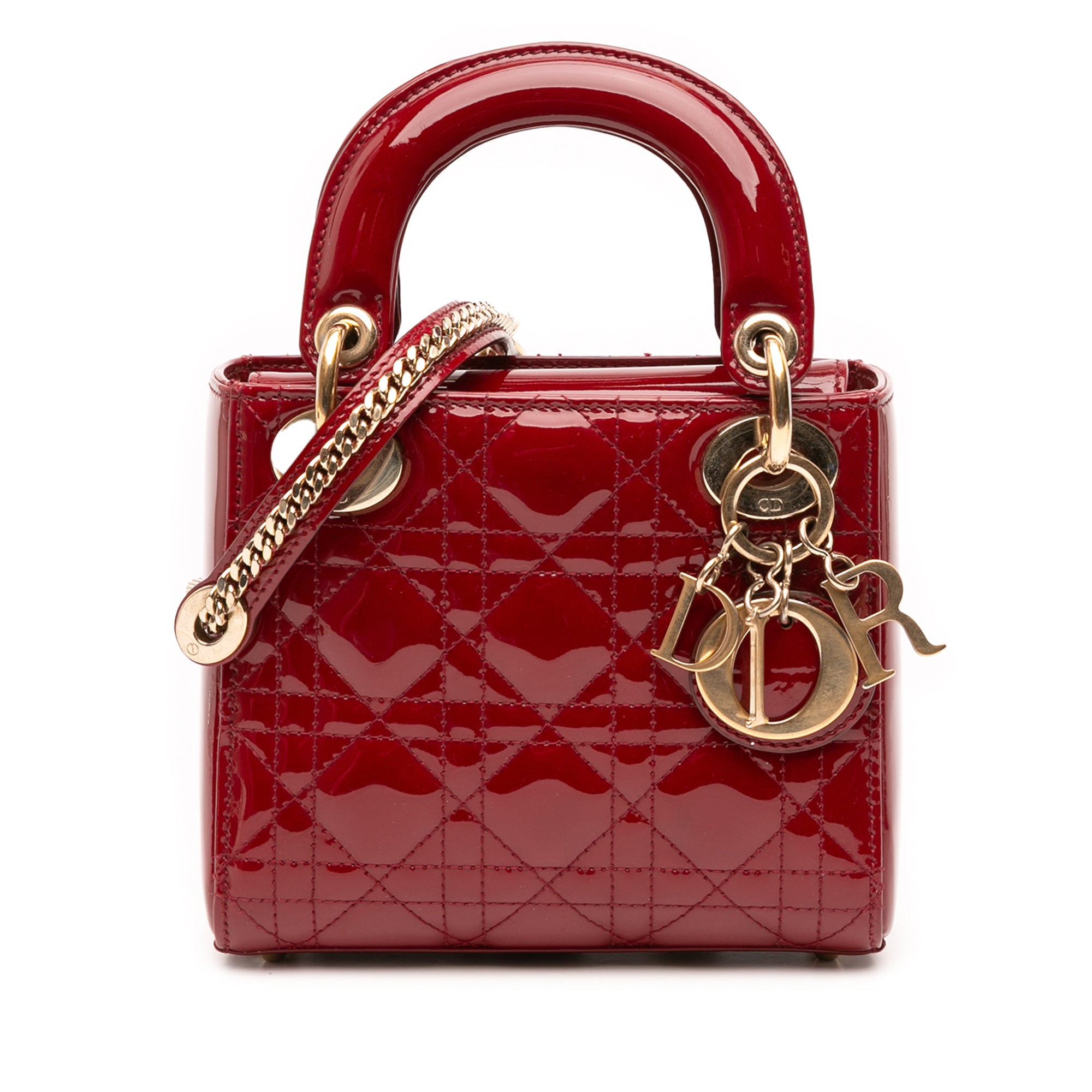 Dior Mini Patent Cannage Lady Dior - image 1