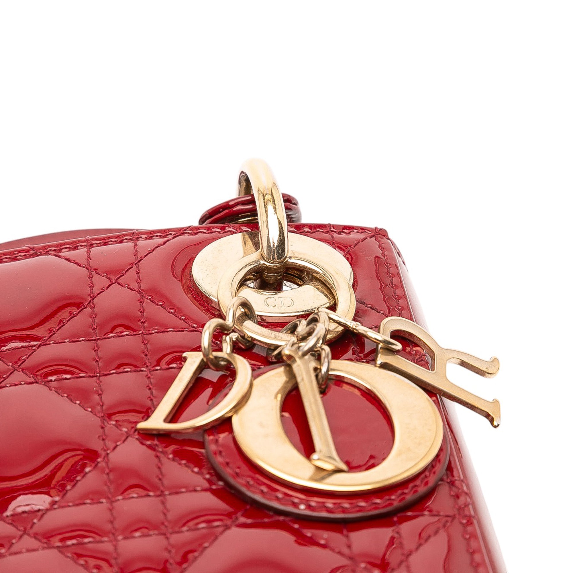 Dior Mini Patent Cannage Lady Dior - image 7