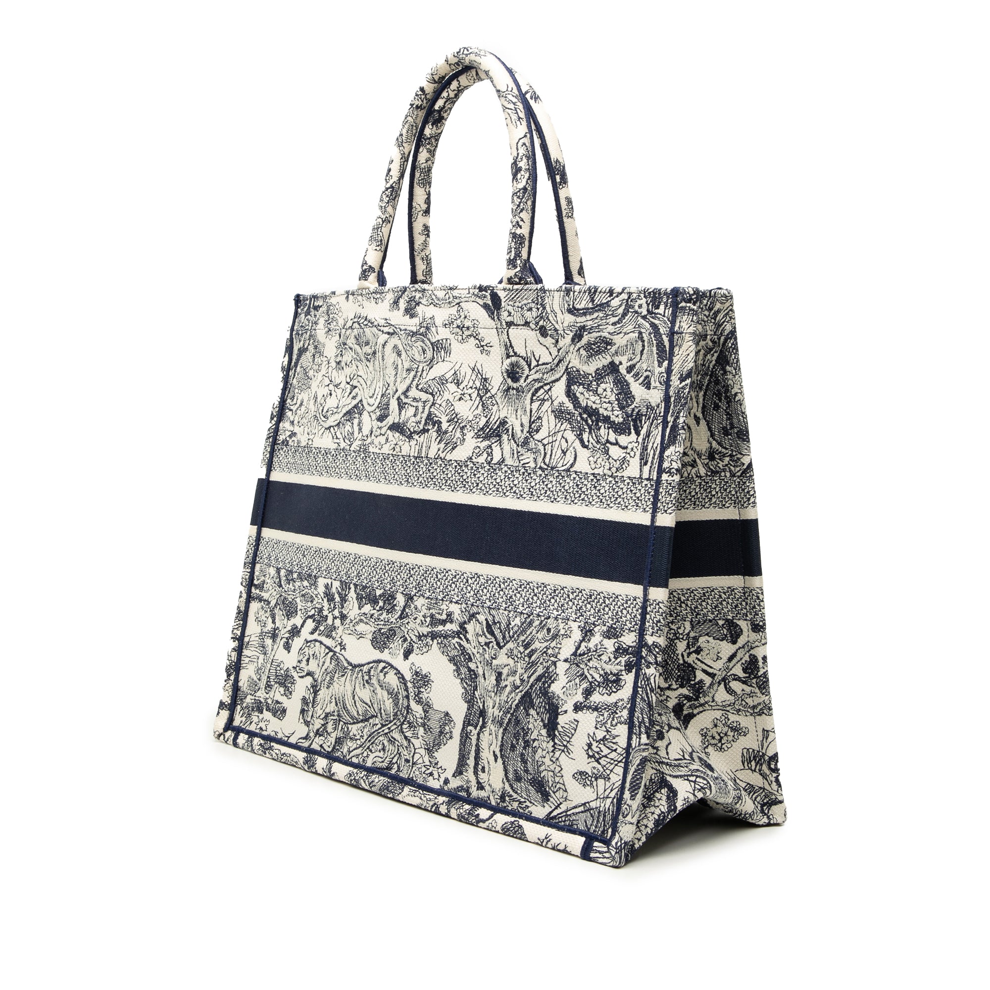 Dior Large Canvas Embroidered Dioriviera Toile De Jouy Book Tote - image 2