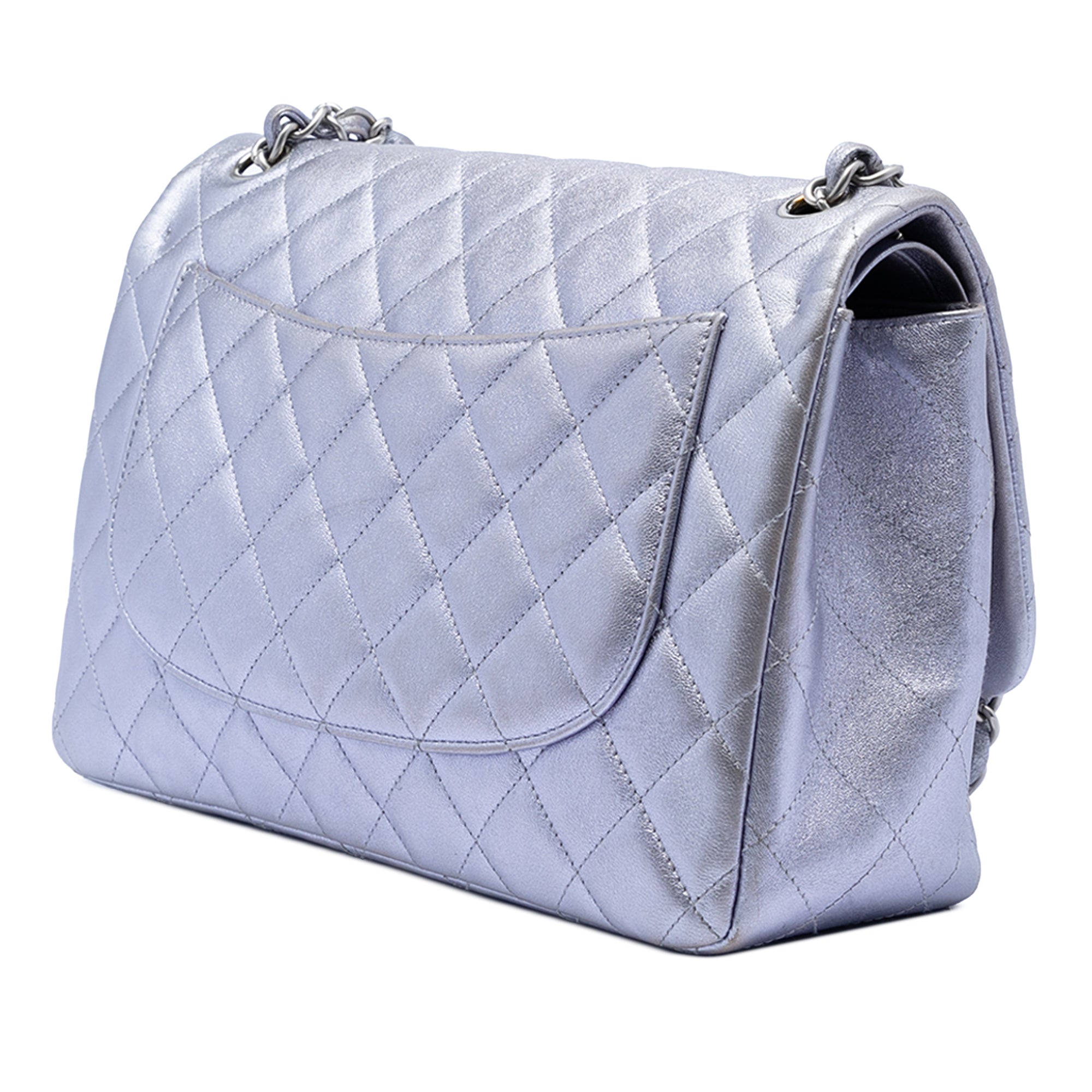 Chanel Jumbo Classic Metallic Lambskin Double Flap - image 2