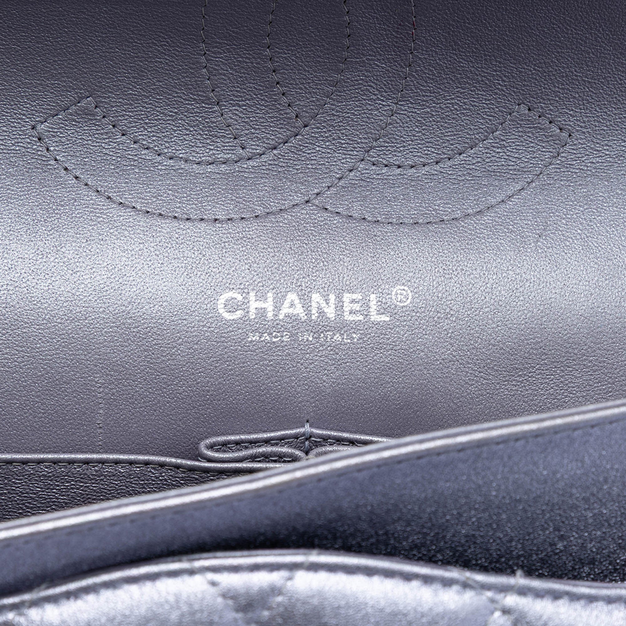 Chanel Jumbo Classic Metallic Lambskin Double Flap - image 5