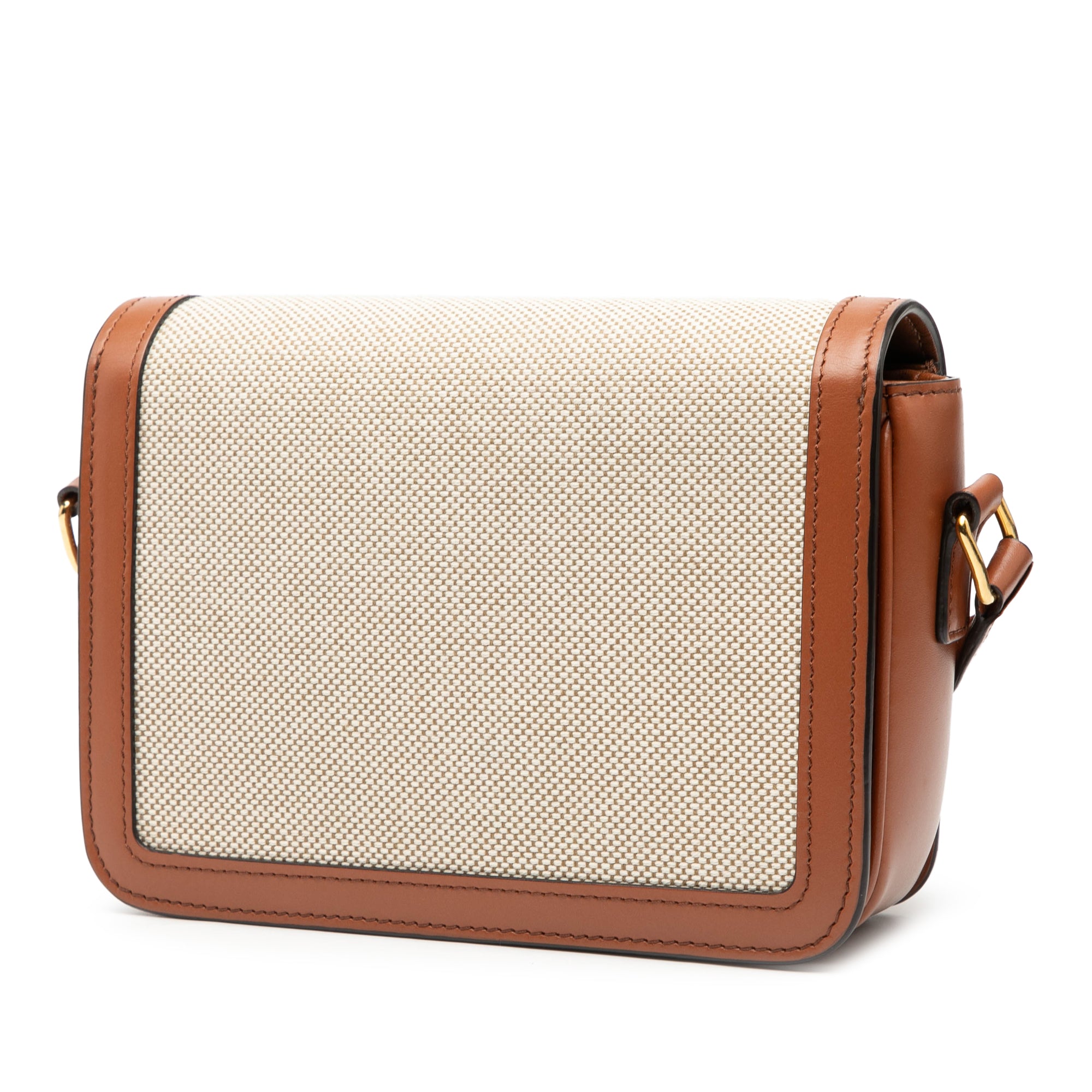 Celine Teen Canvas and Calfskin Triomphe Crossbody - image 2