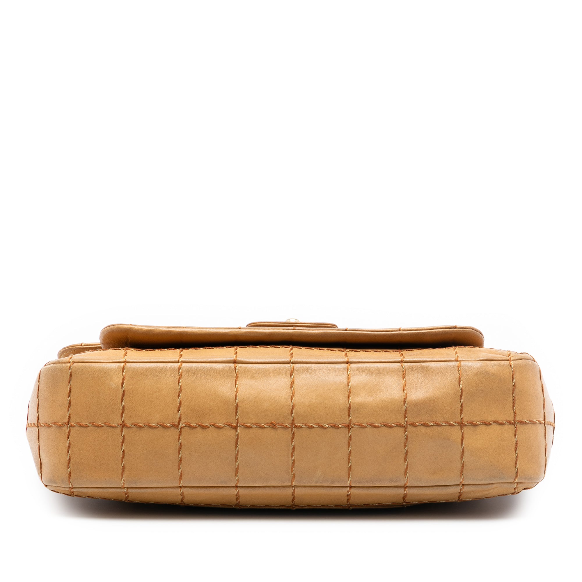 Chanel Chocolate Bar Lambskin Wild Stitch Chain Flap - image 3