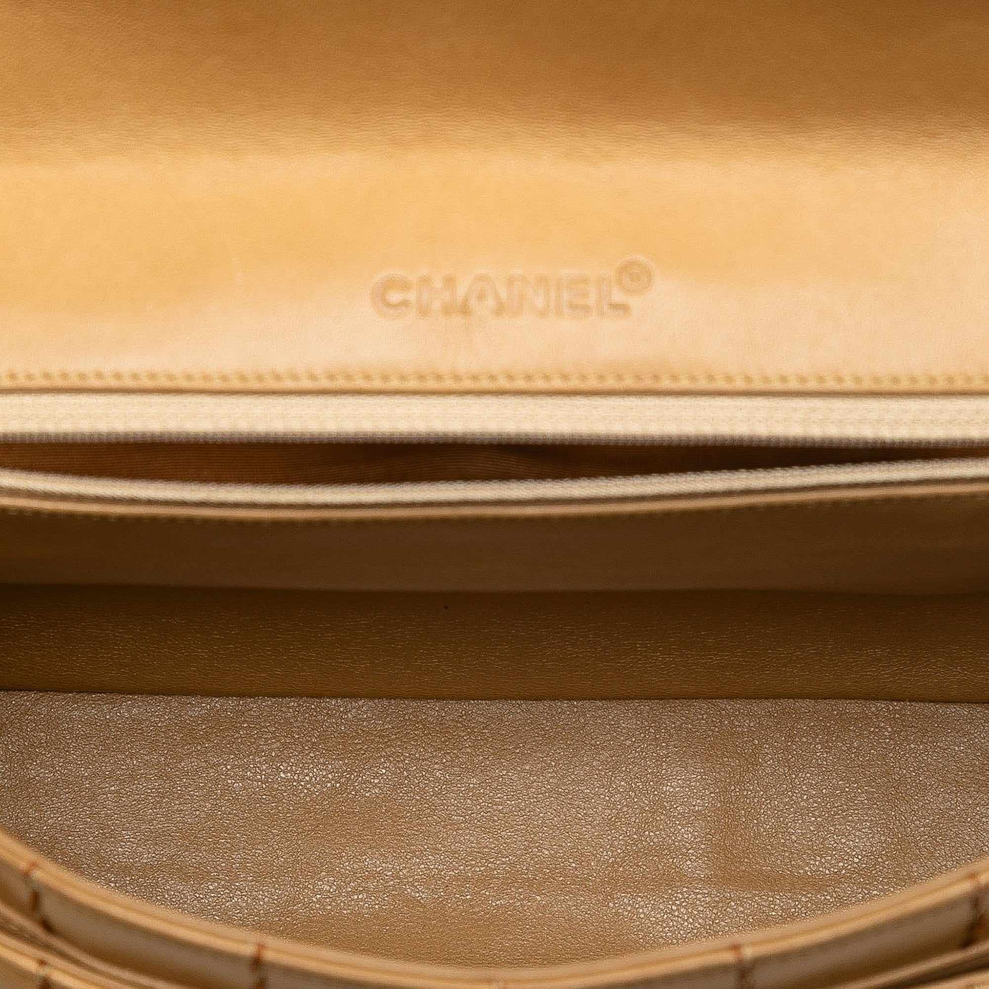 Chanel Chocolate Bar Lambskin Wild Stitch Chain Flap - image 4