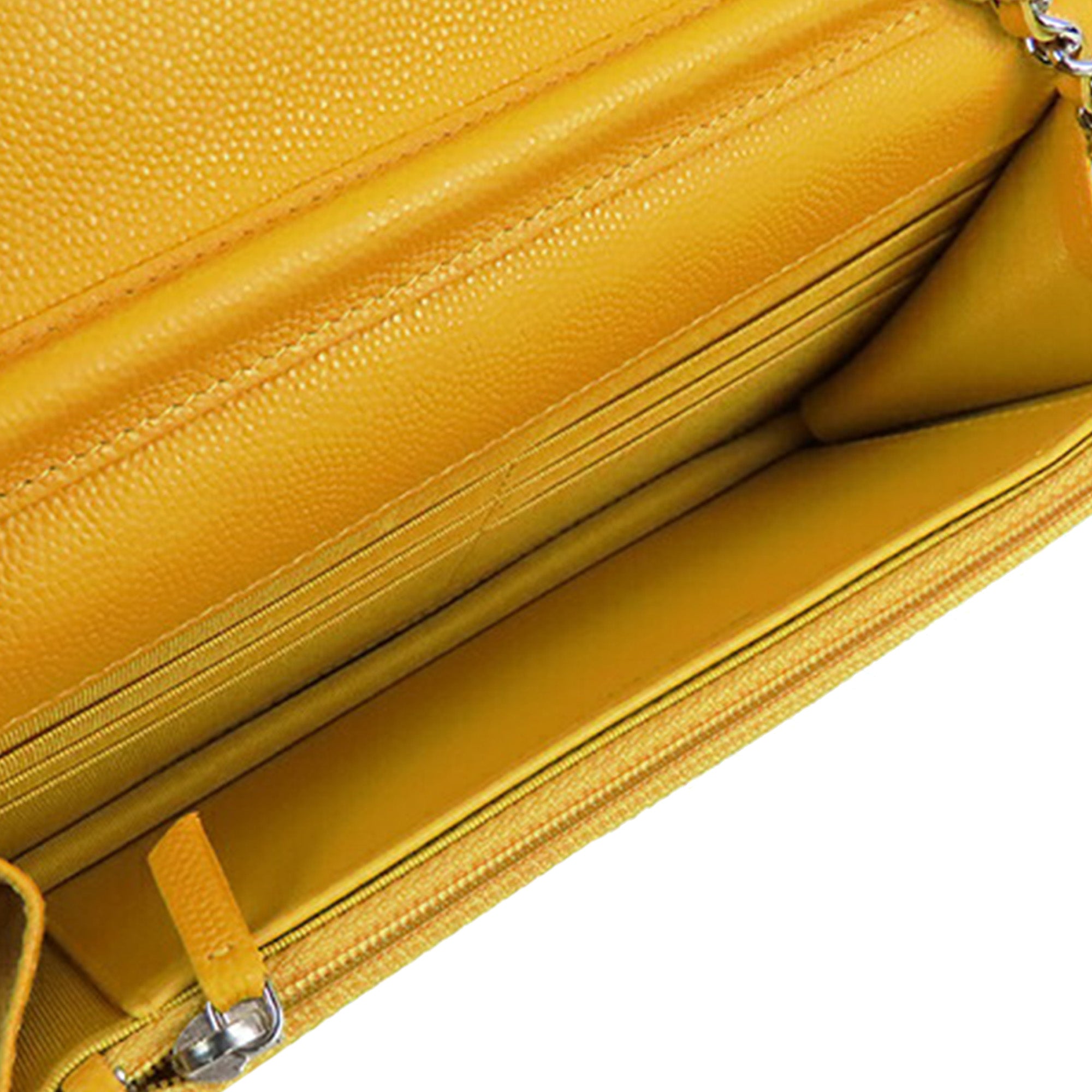 Chanel CC Chevron Caviar Wallet On Chain - image 4