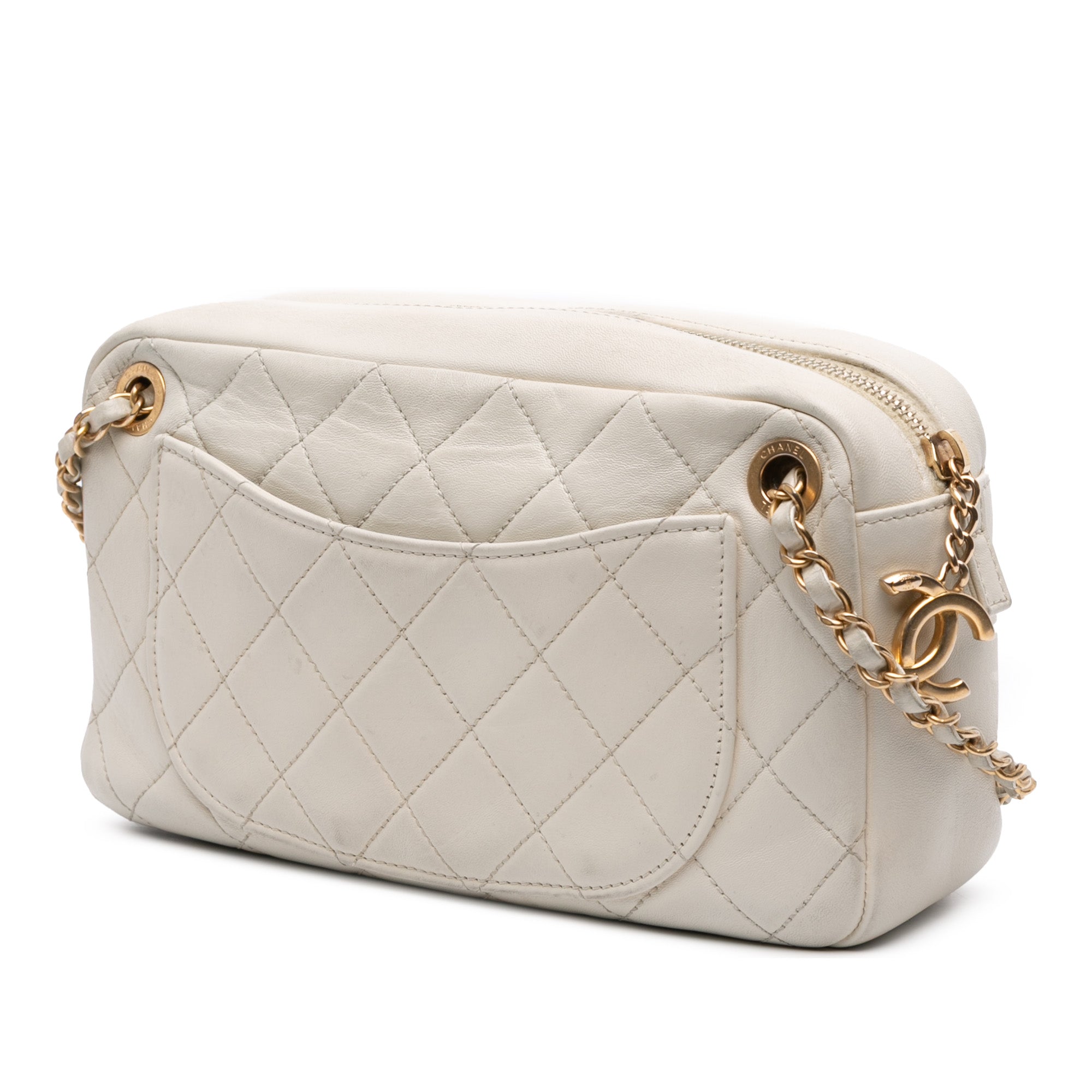 Chanel Quilted Lambskin All About Chains Camera Bag - image 2