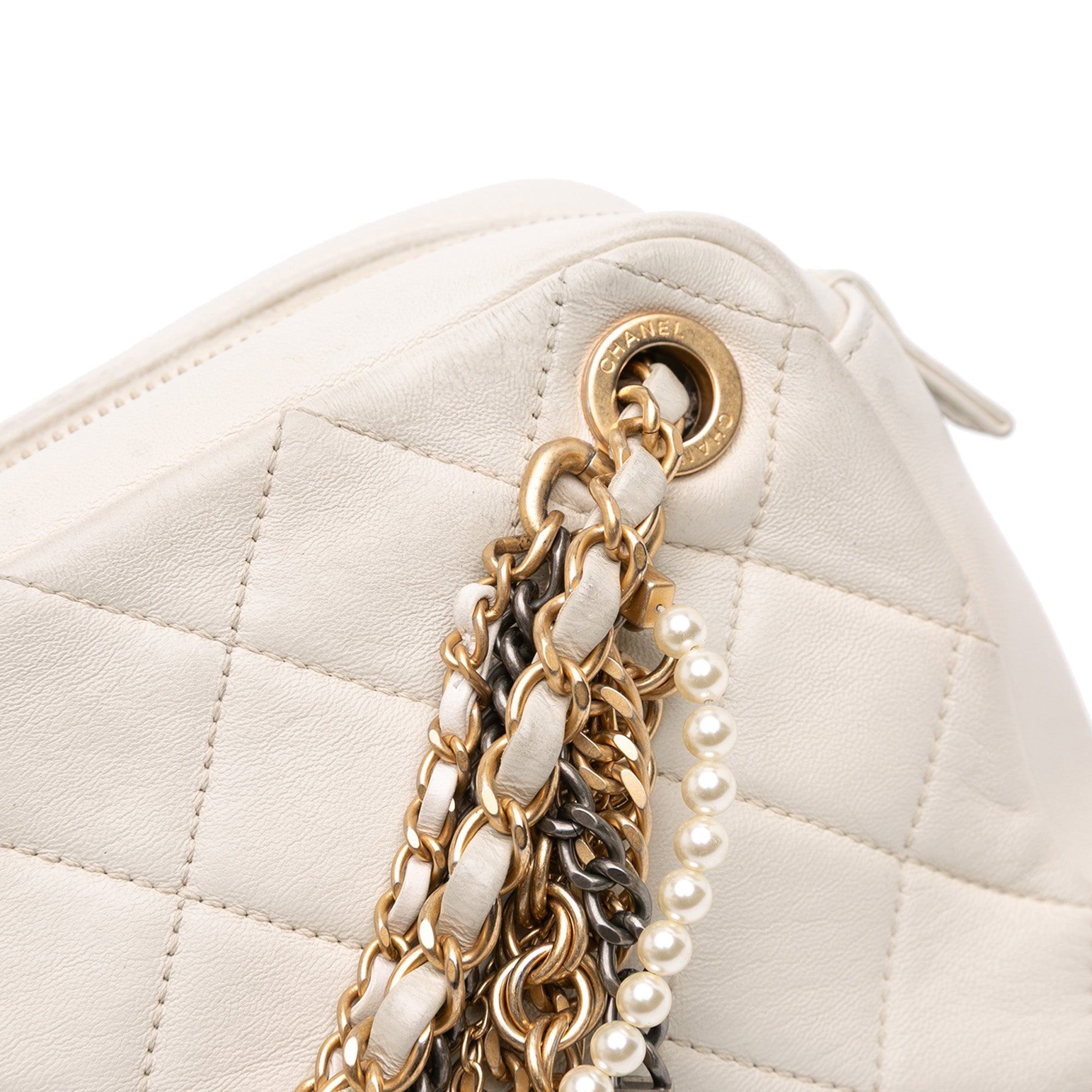 Chanel Quilted Lambskin All About Chains Camera Bag - image 8