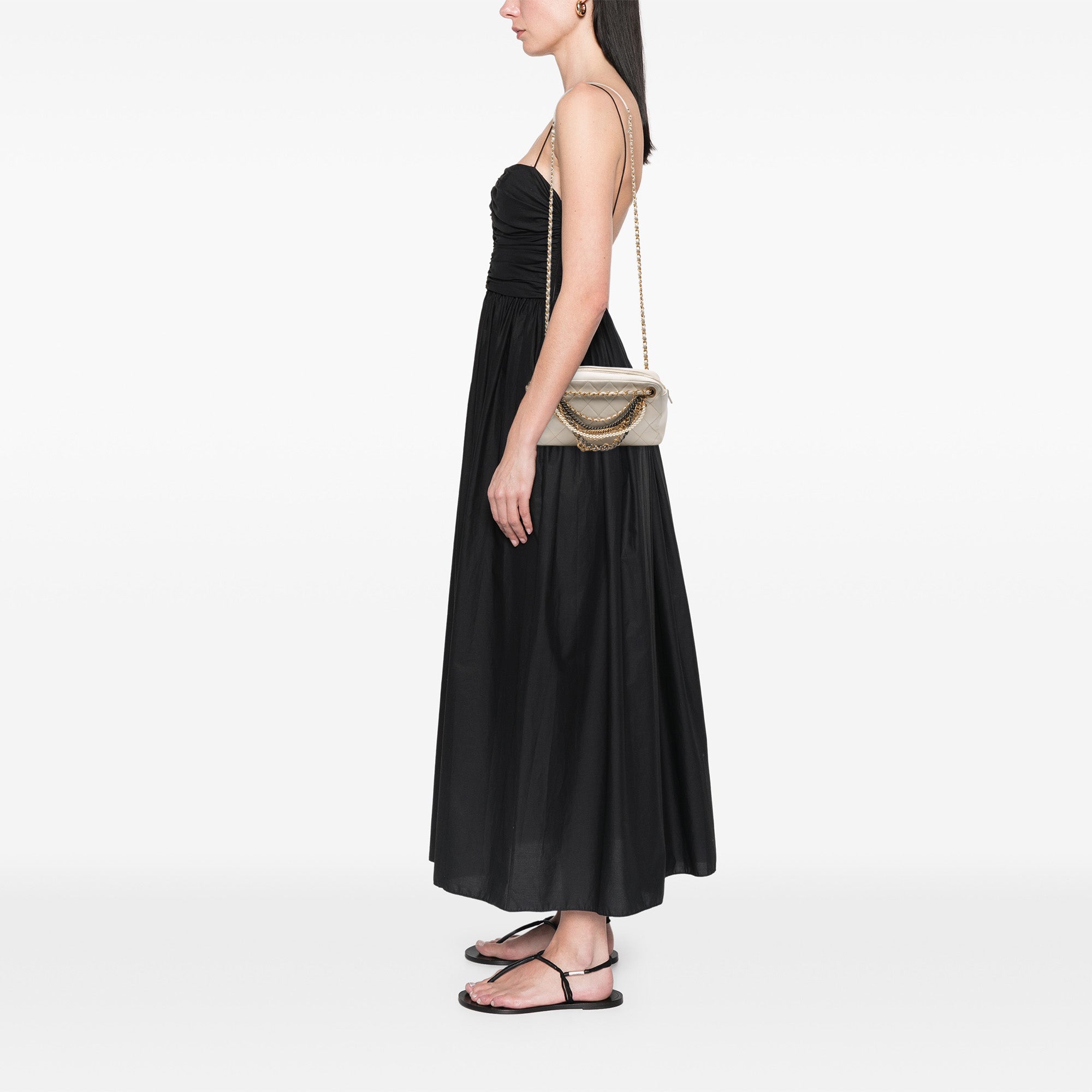 Chanel Quilted Lambskin All About Chains Camera Bag - image 9