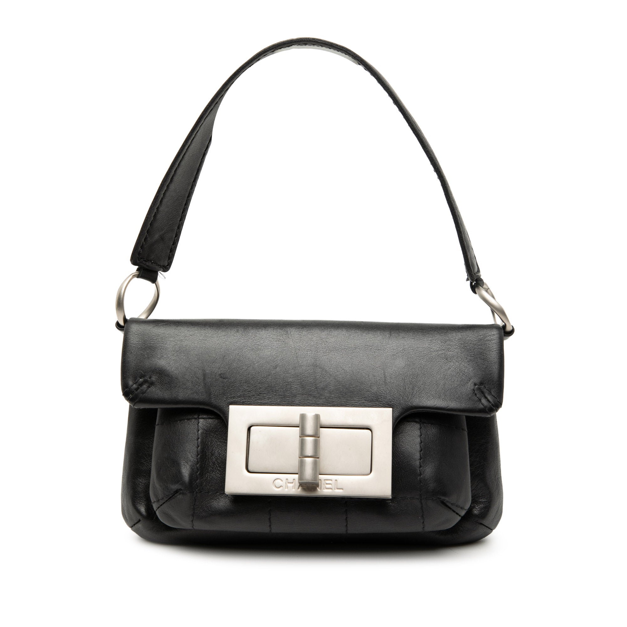 Chanel Calfskin Square Stitched Mademoiselle Shoulder Bag - image 1