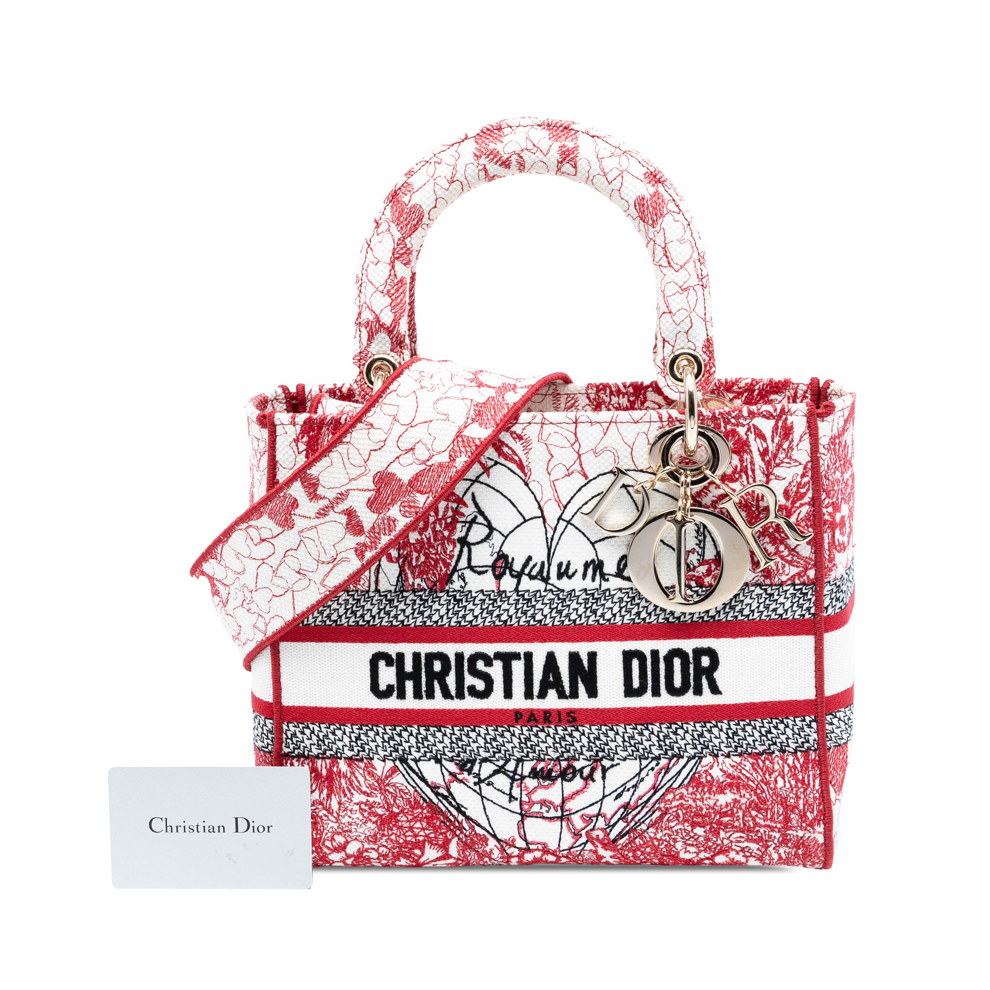 Dior DiorAmour Medium Embroidered Canvas Royale Lady D Lite - image 8