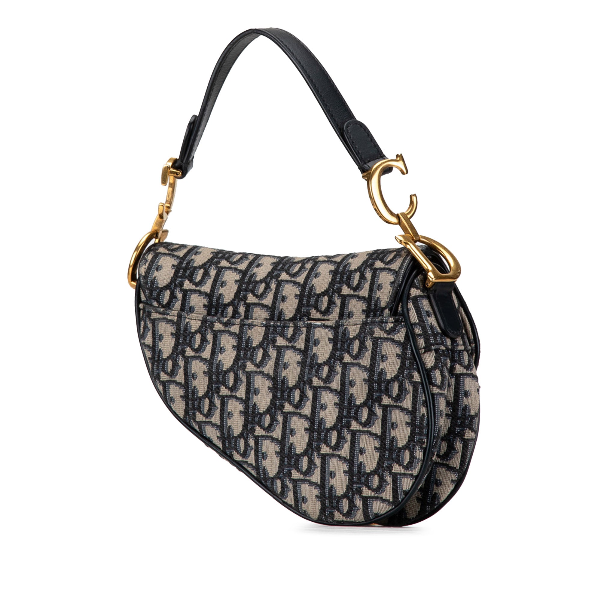 Dior Mini Oblique Canvas Saddle Bag - image 2