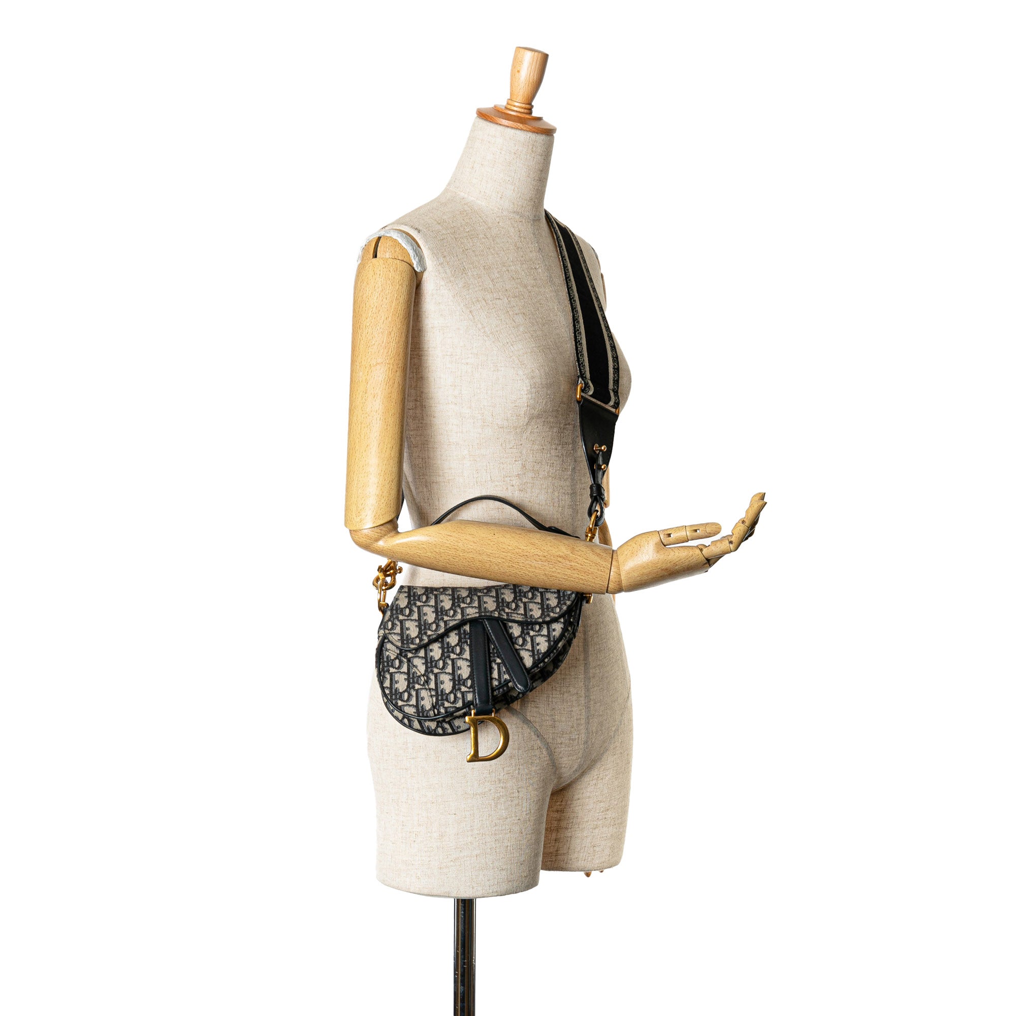 Dior Mini Oblique Canvas Saddle Bag - image 7