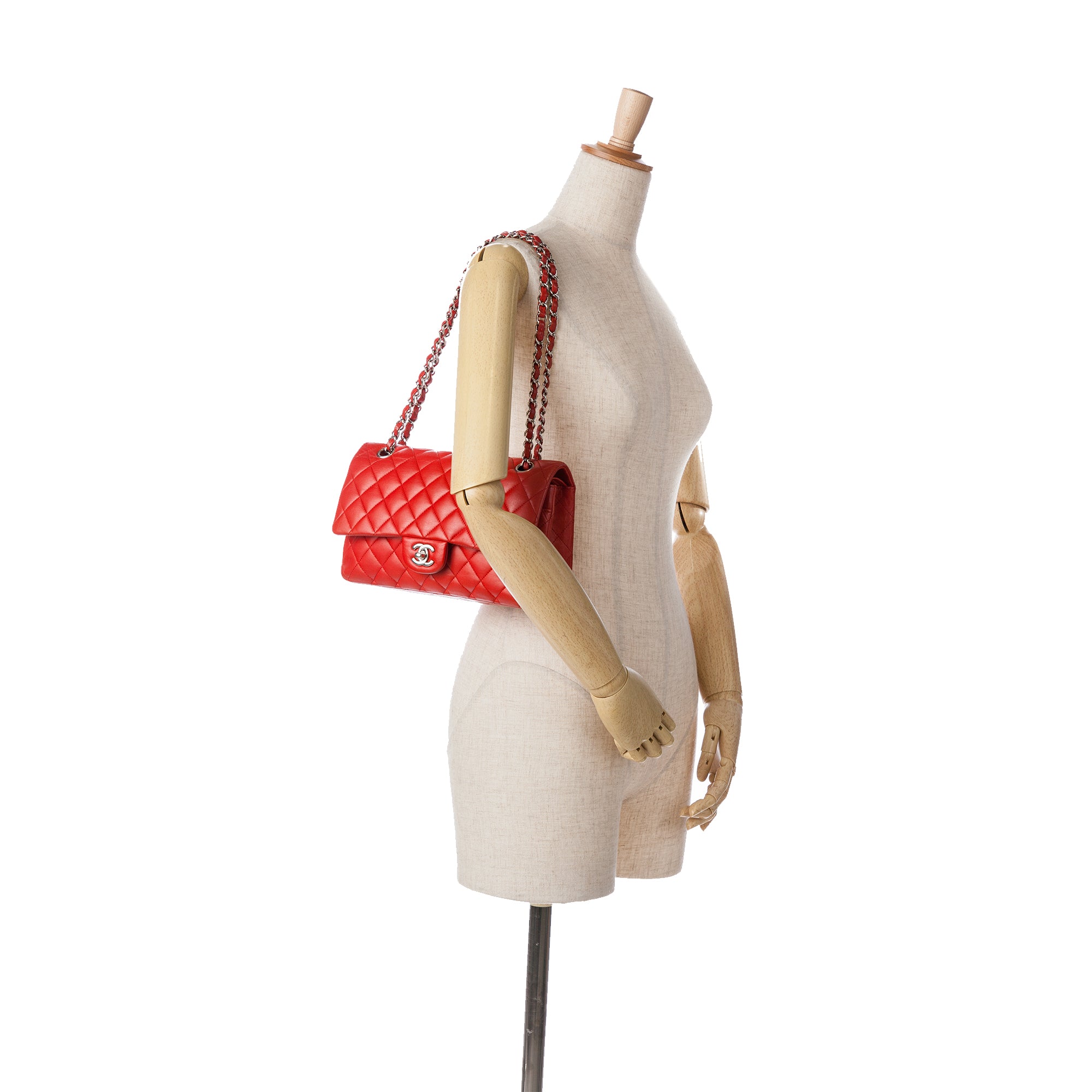 Chanel Medium Classic Lambskin Double Flap - image 10