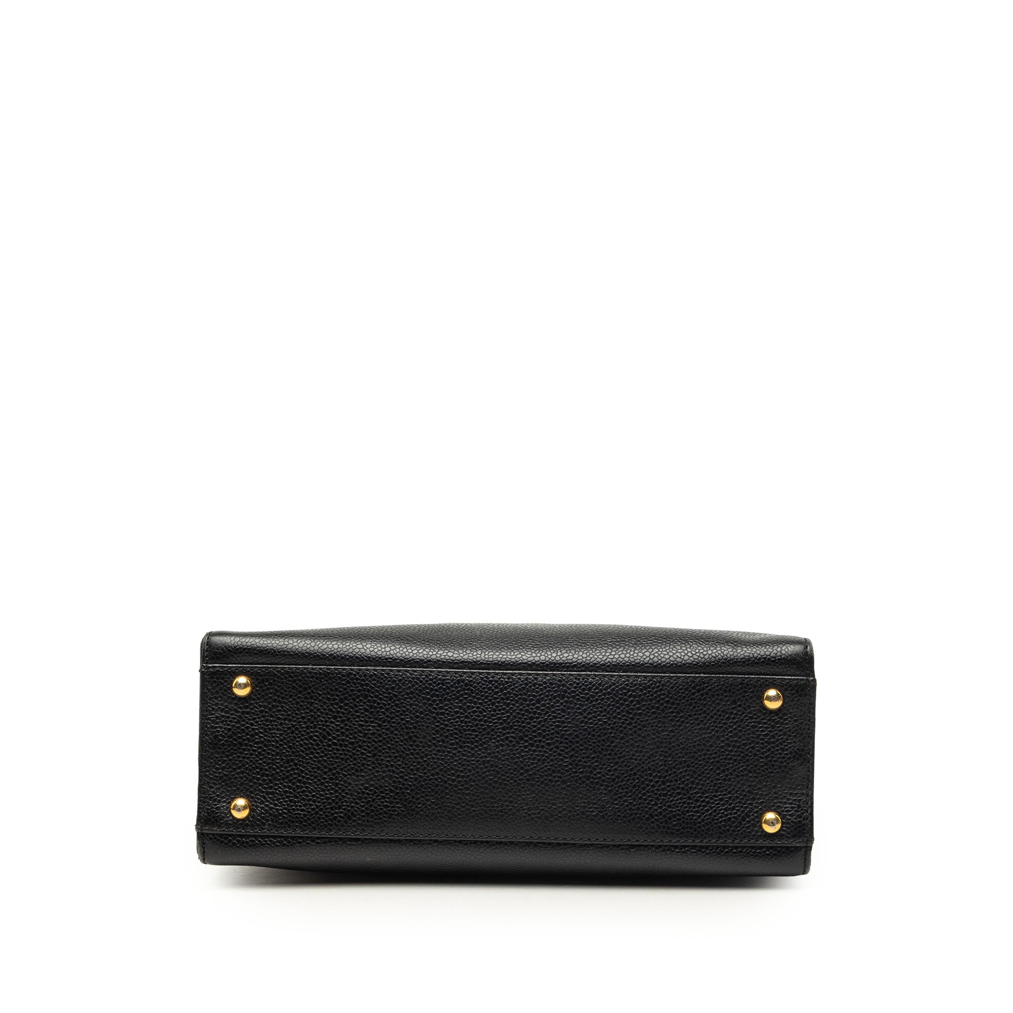 Chanel CC Caviar Chain Turn Lock Tote - image 3