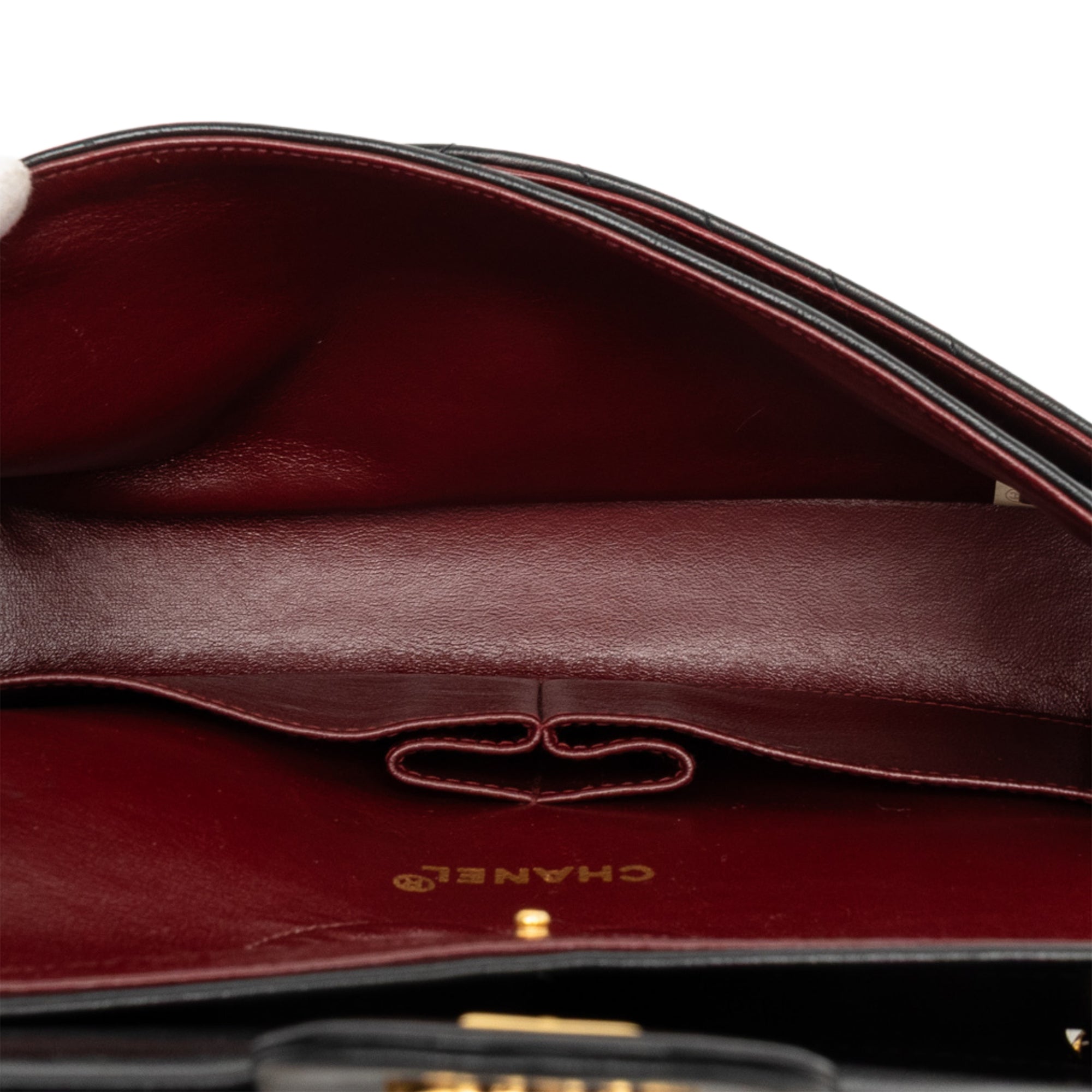 Chanel Medium Classic Chevron Crumpled Calfskin Double Flap - image 4