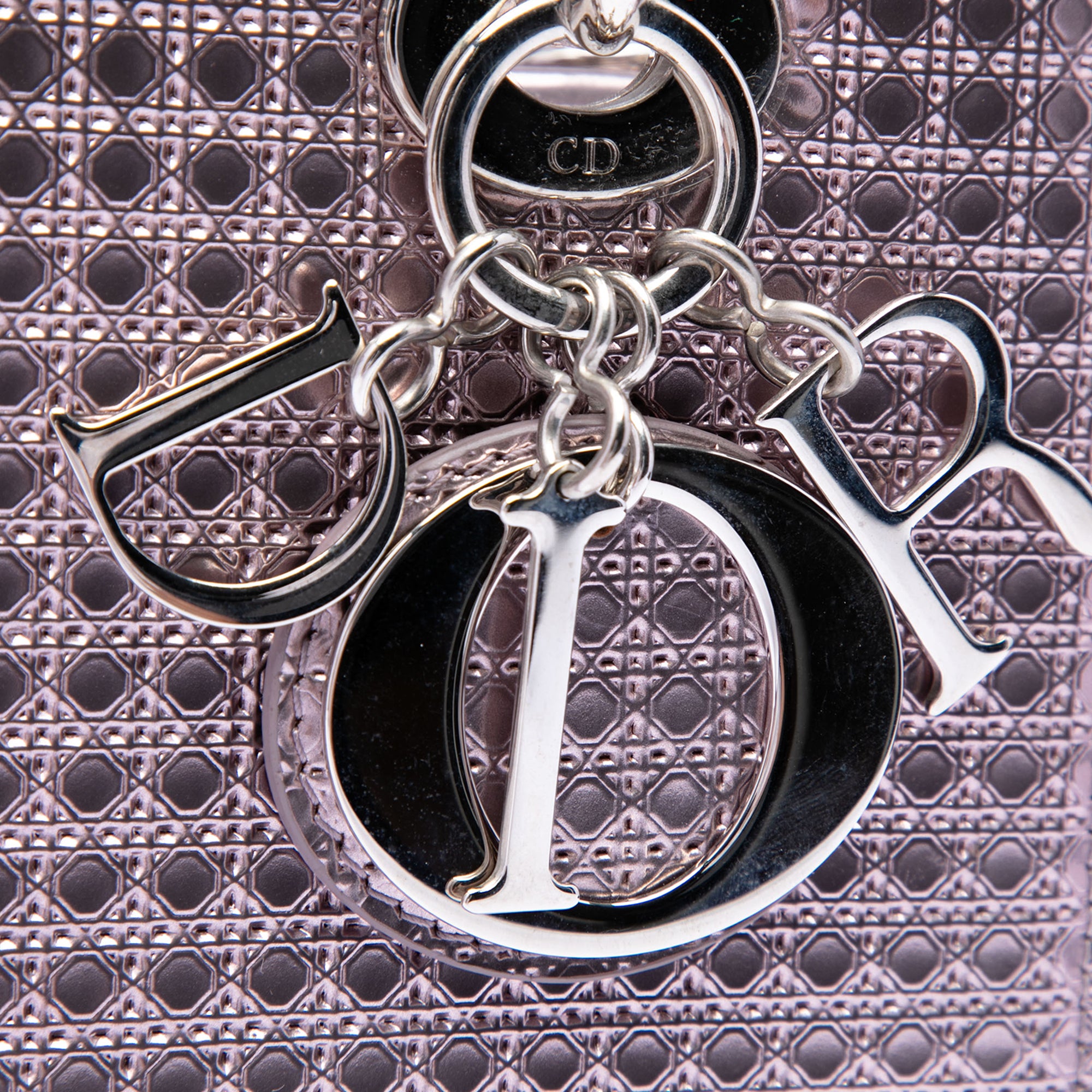 Dior Medium Metallic Patent Microcannage Lady Dior - image 5