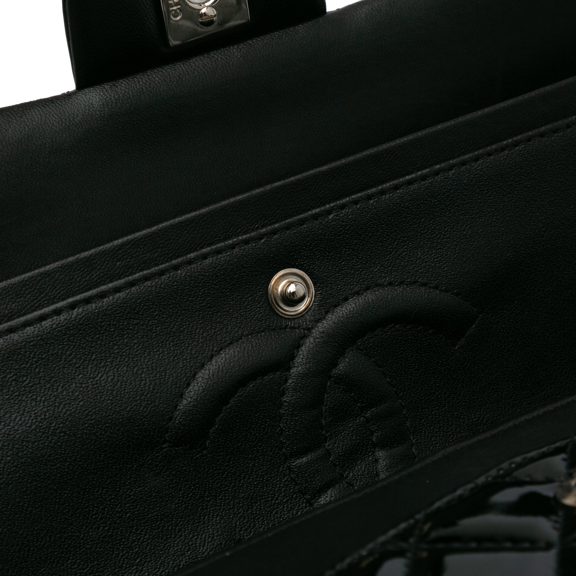 Chanel Medium Classic Patent Double Flap - image 9