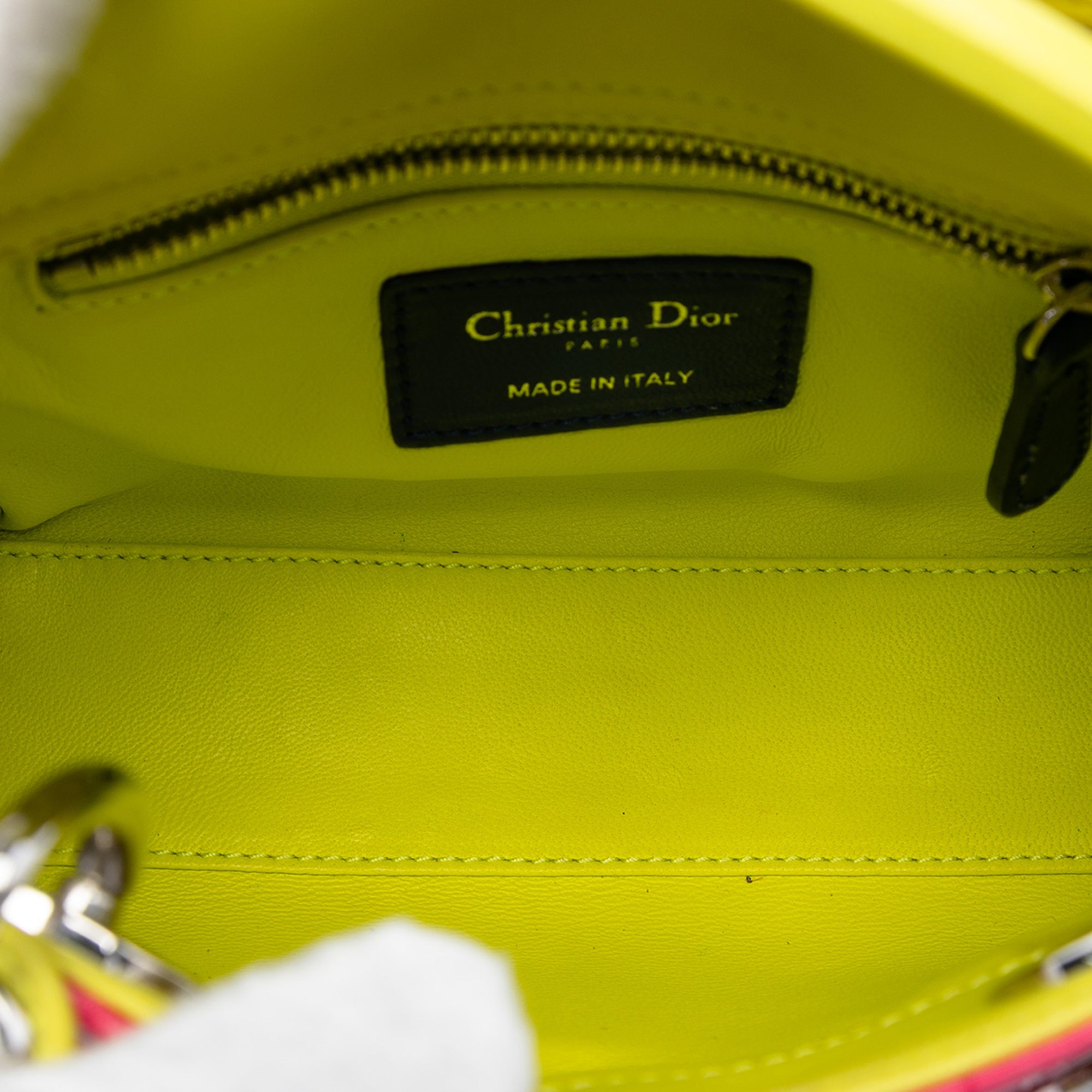 Dior Mini Tricolor Lambskin Cannage Lady Dior - image 4