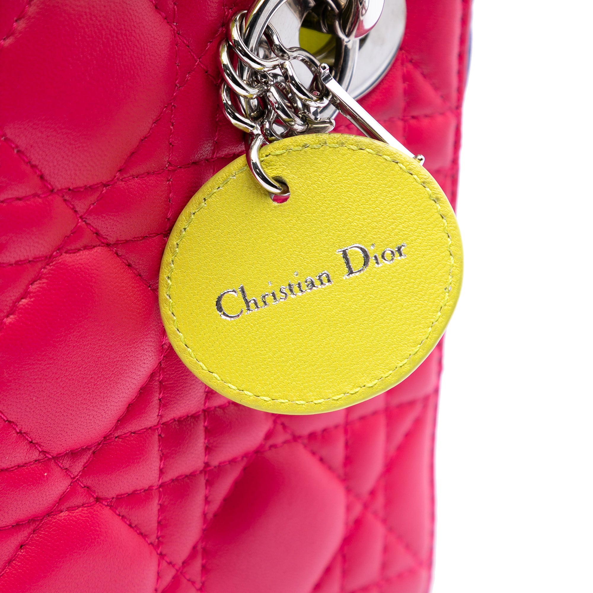 Dior Mini Tricolor Lambskin Cannage Lady Dior - image 5