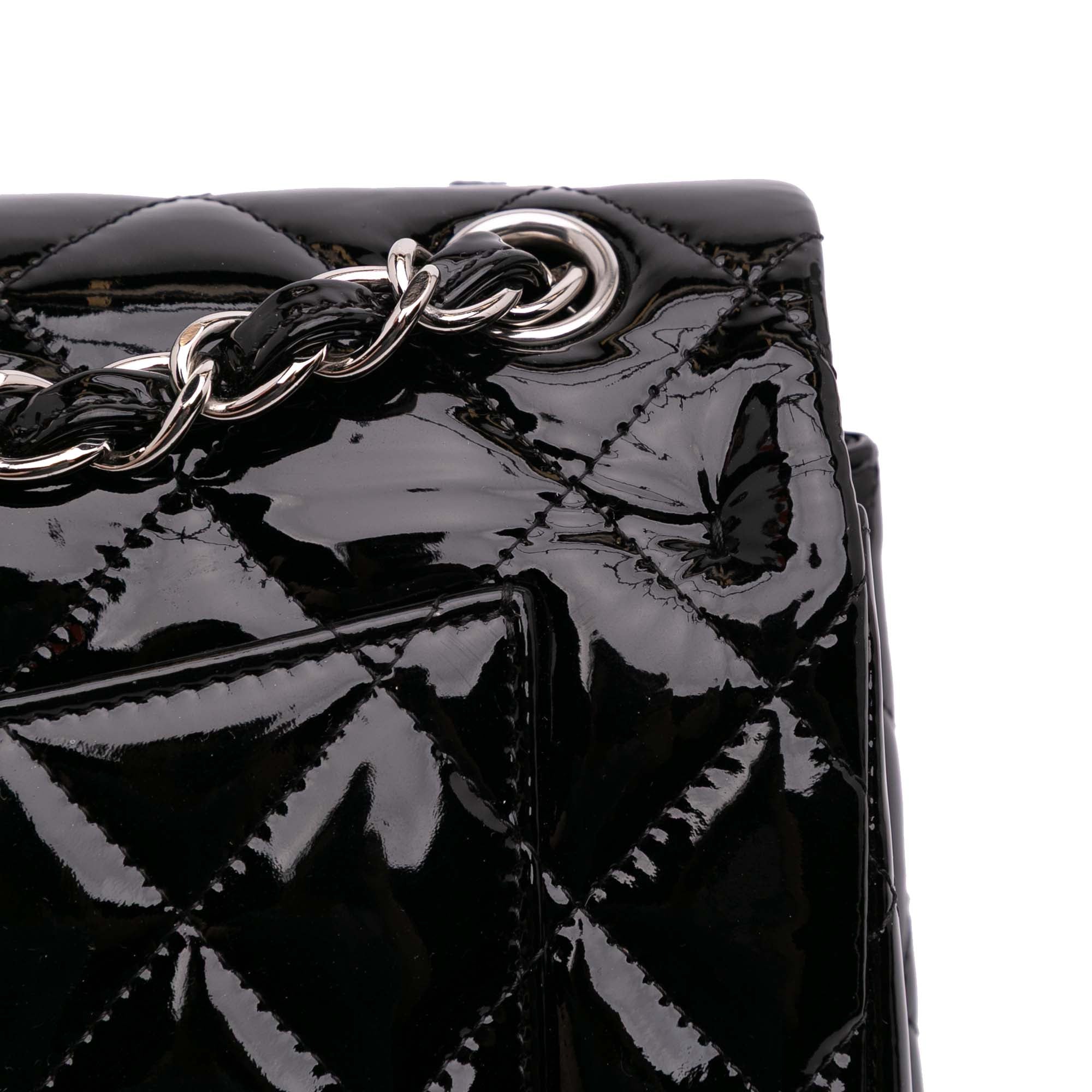 Chanel Jumbo Classic Patent Double Flap - image 11