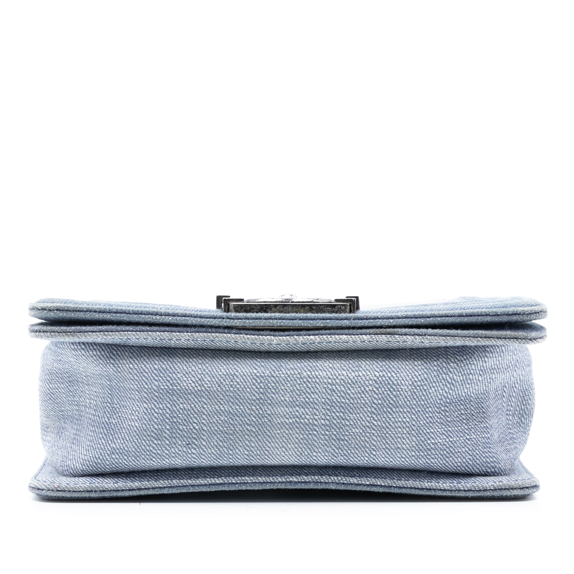 Chanel Small Chevron Denim Boy Flap - image 3