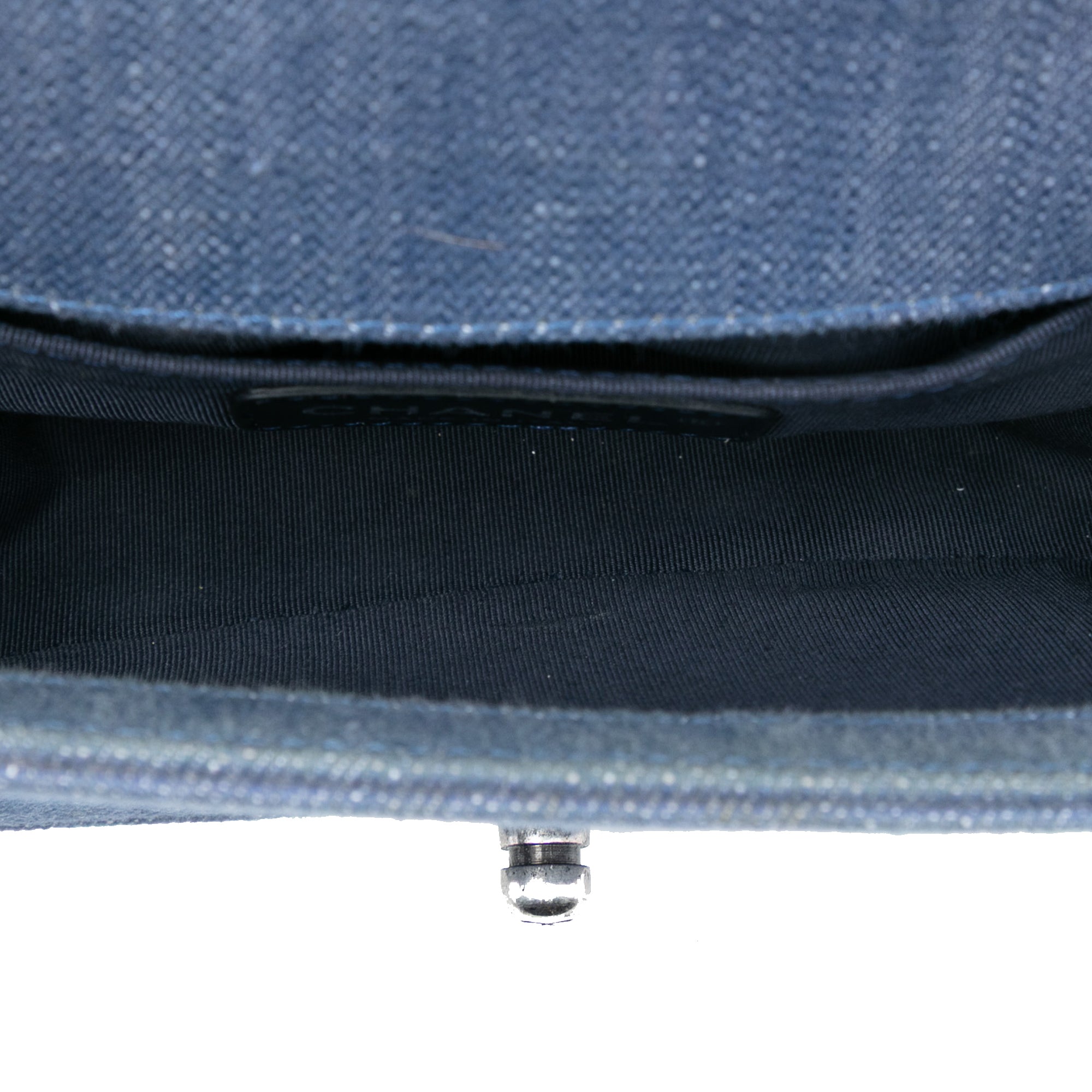 Chanel Small Chevron Denim Boy Flap - image 4